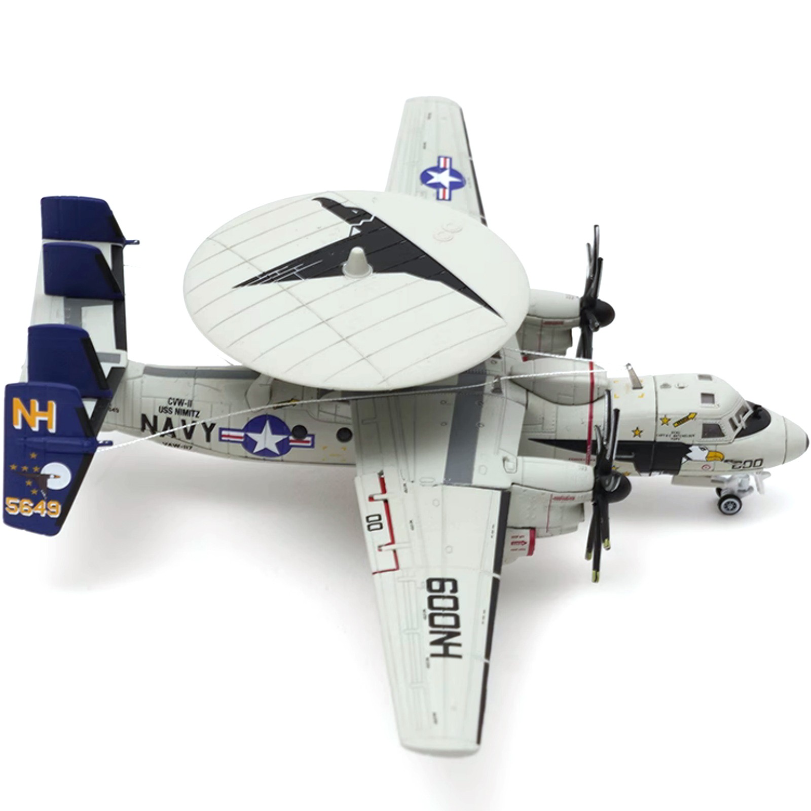 1/144 US Navy E-2C Hawkeye Airborne Early Warning VAW-117 Alloy Model Airplane