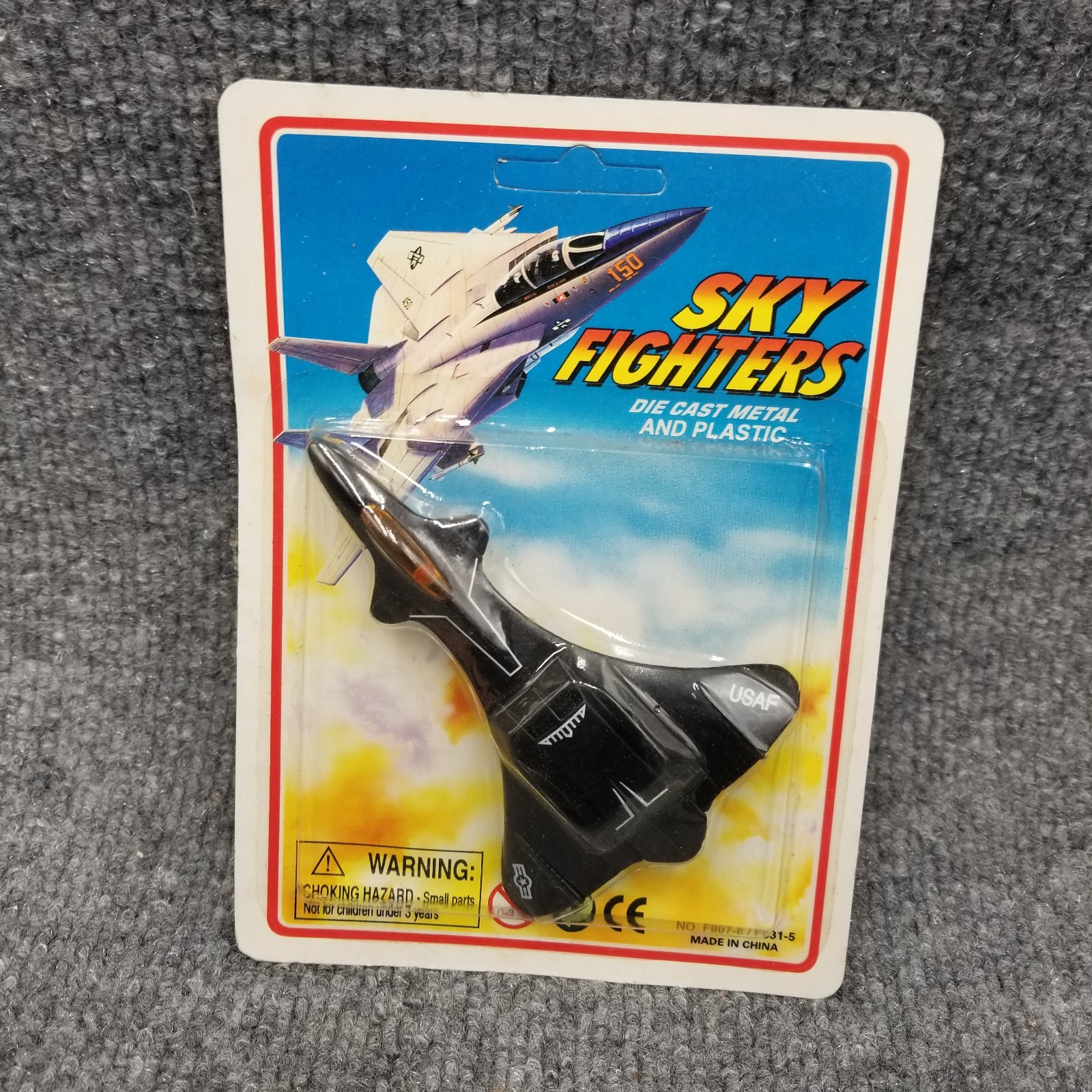 Vintage Sky Fighters Diecast Jet Airplane Toy USAF Air Force