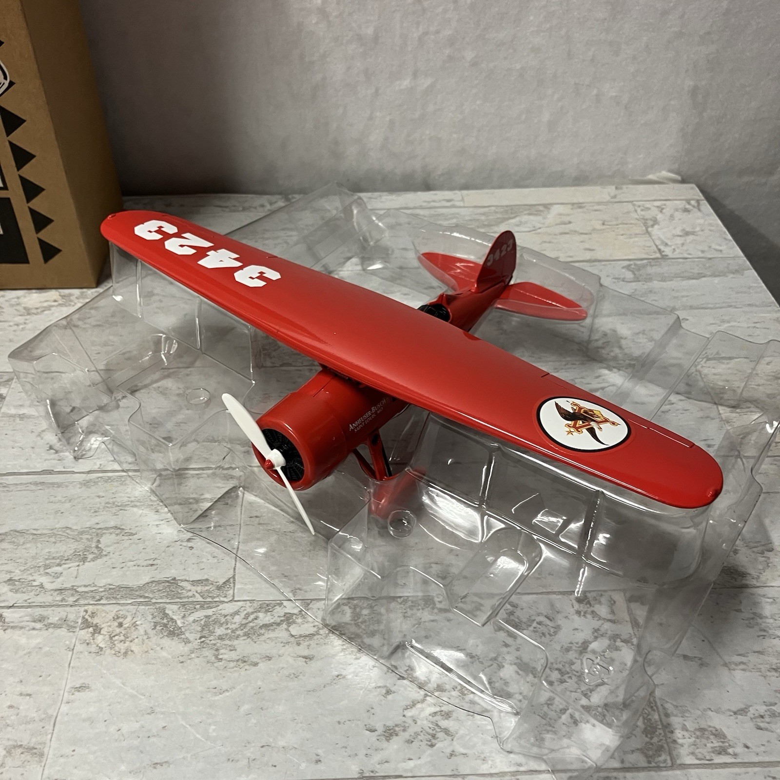 Ertl 1929 Lockheed Air Express Diecast Airplane ANHEUSER-BUSCH Coin Bank 1996