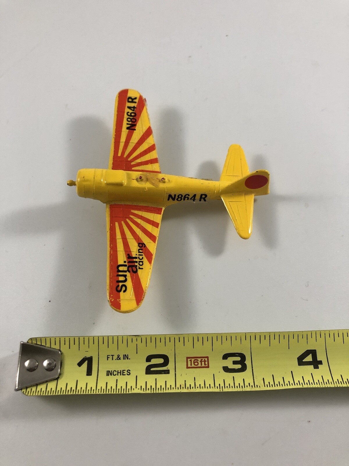 Zylmax Zero Sun Air Racing Die Cast Plane A114 N864R Hong Kong F73