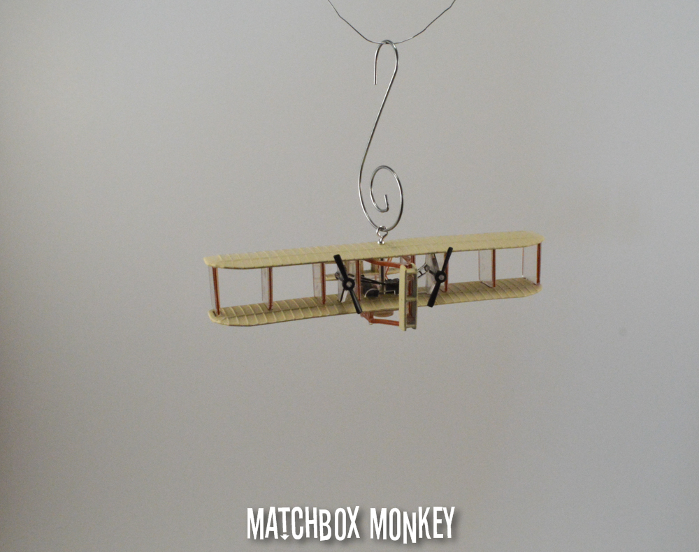 Wright Brothers Flyer Kitty Hawk Custom Christmas Ornament Model Bros Aircraft