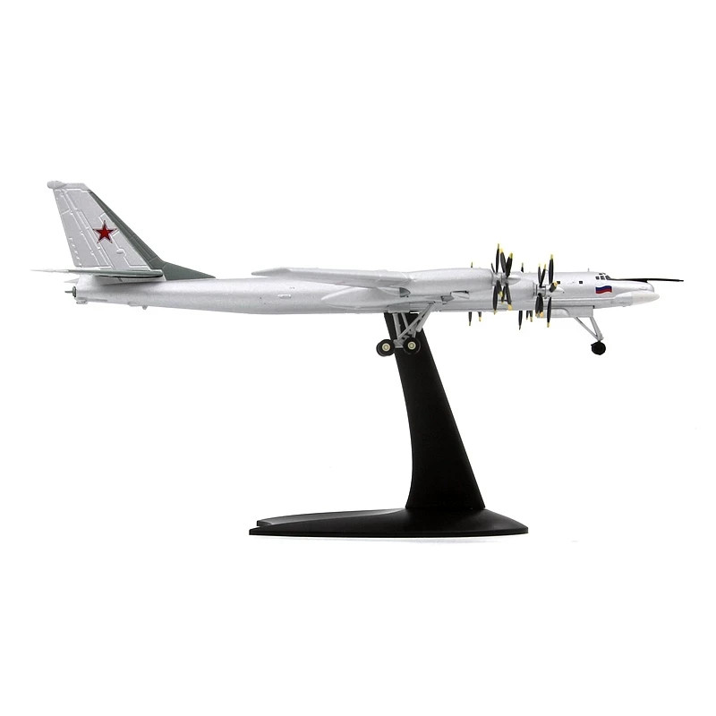 AMER Tu-95MS Bear Russian Strategic Bomber 1/200 Diecast Plane Model