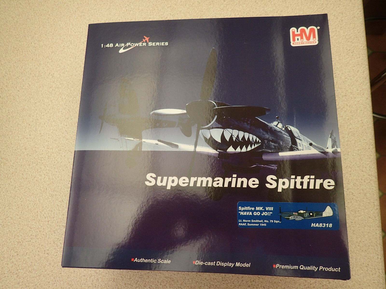 Hobbymaster HA8318 1:48 RAF Spitfire Mk VIII “Hava Go Jo” 79 Sqn RAAF Sealed