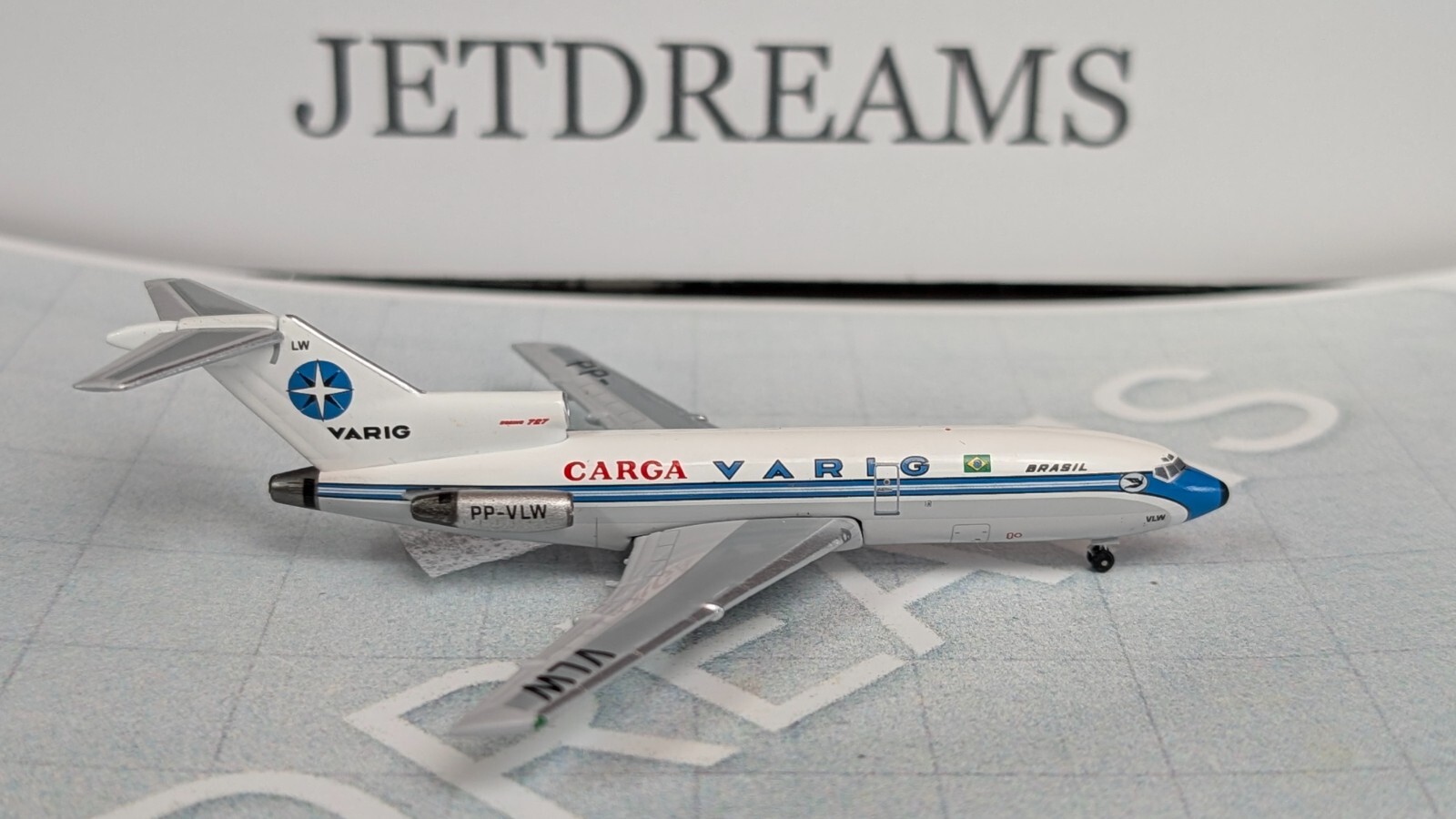 1/400 VARIG CARGA BOEING 727-100 1980’S CARGO COLORS PP-VLW AEROCLASSICS