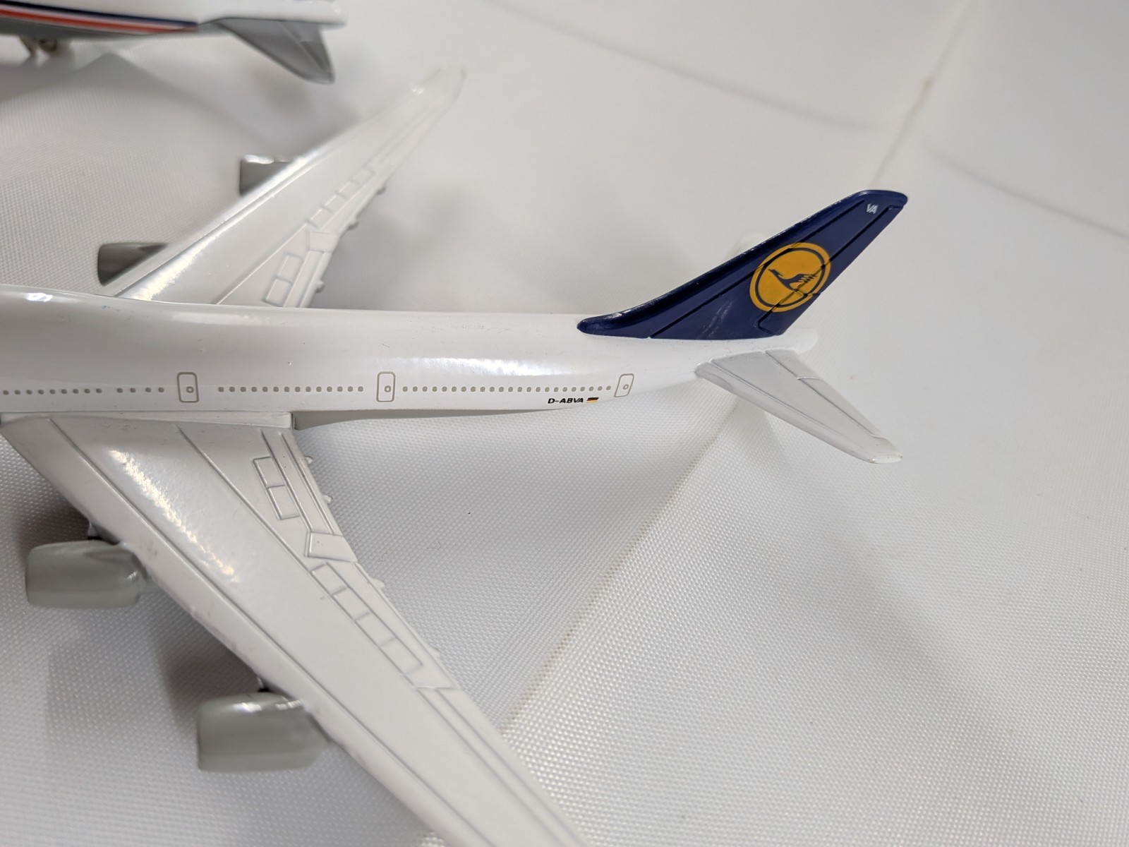 Lot of 3 Diecast Model Airplanes Ertl NASA 747 Siku Boeing 747-400 Herpa USAir