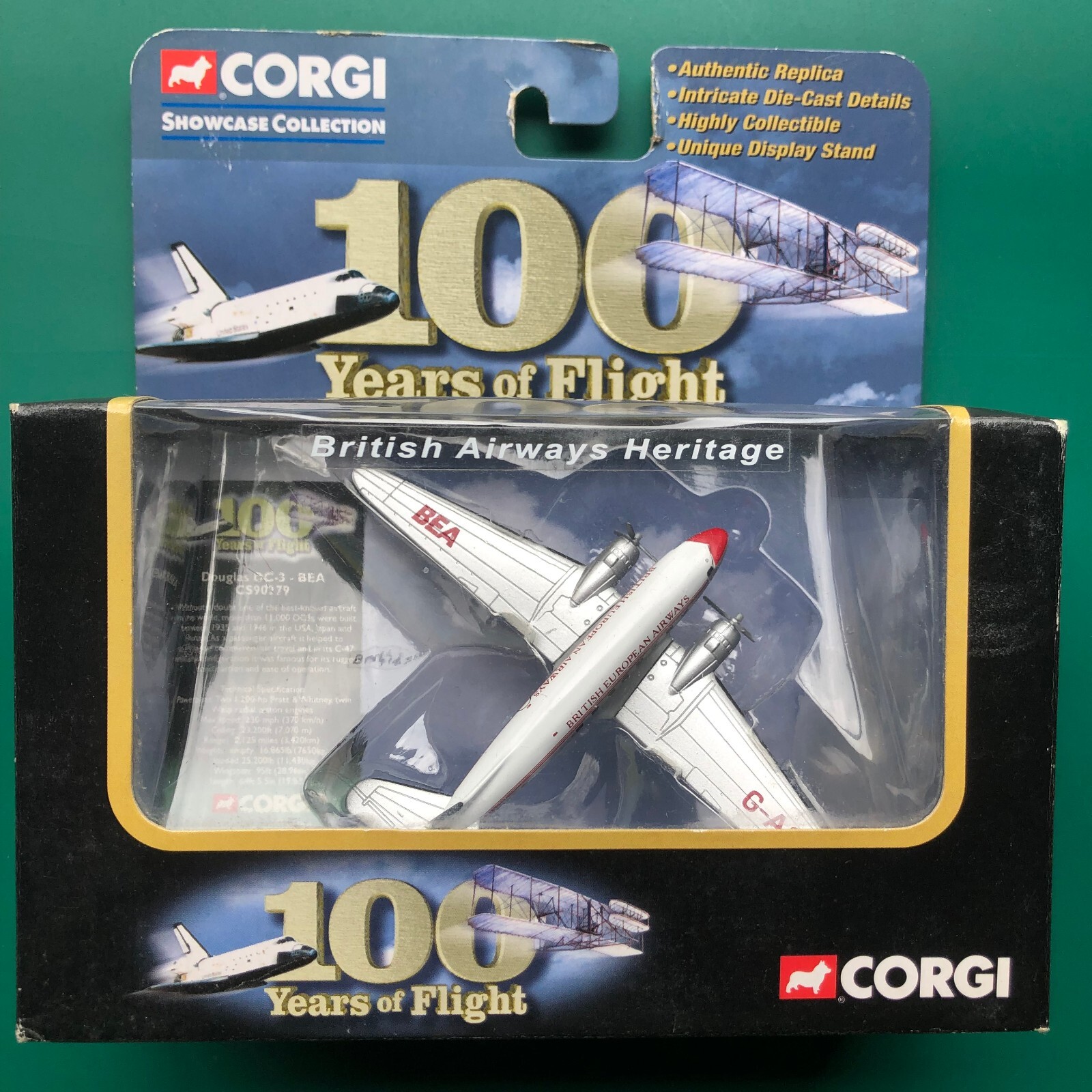 Corgi DOUGLAS DC-3 BEA Die-Cast Model Commercial Airliner British Airways BOXED