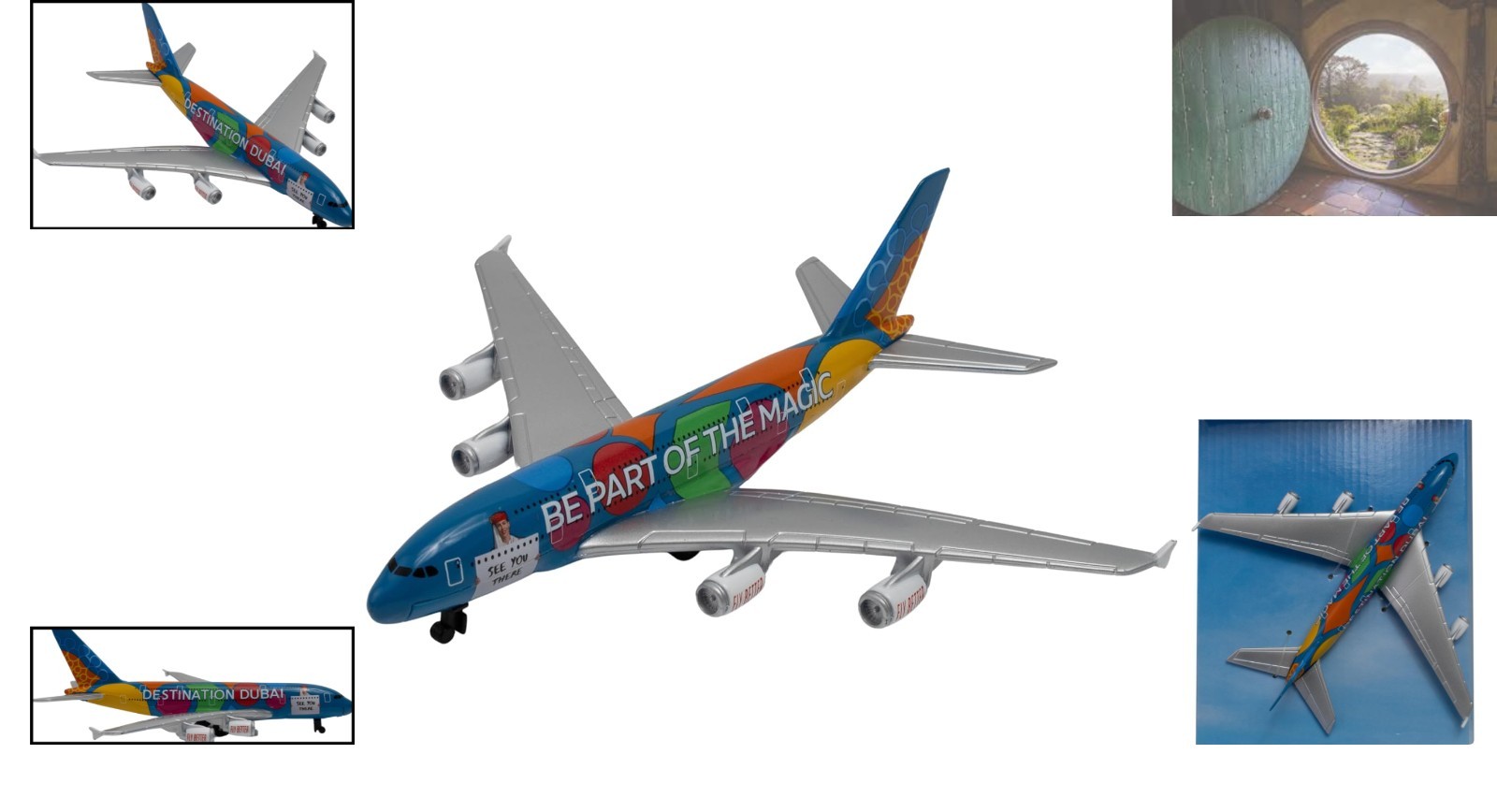 Vibrant Emirates Airlines A380 Collectible Airplane – A Dream for Young Aviators