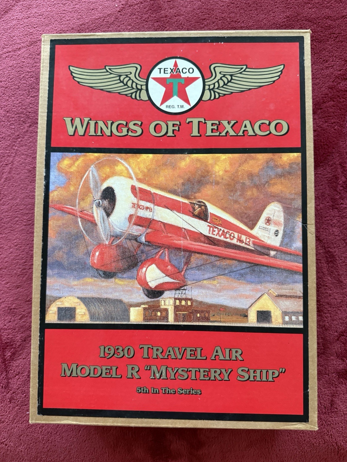 Wings of Texaco 1930 Travel Air Model R “Mystery Ship” plane 1997 ERTL new w/COA