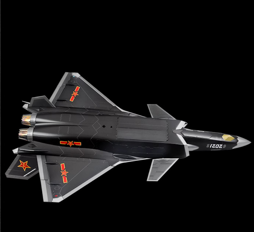 1:36 54CM CHINA J-20 Stealth Fighter Plane Diecast Military Aircraft Model