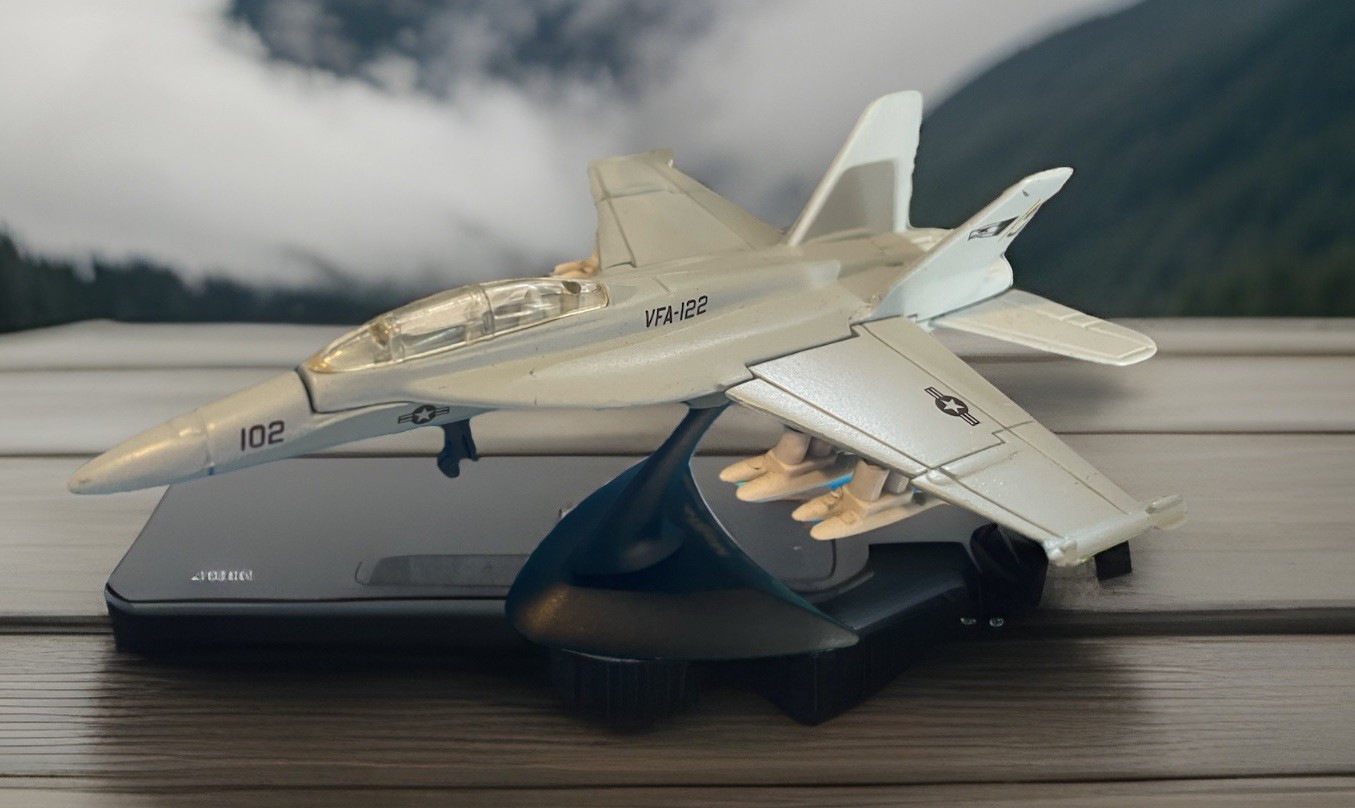 Navy F/A-18E Super Hornet Supersonic Jet – Diecast Metal –