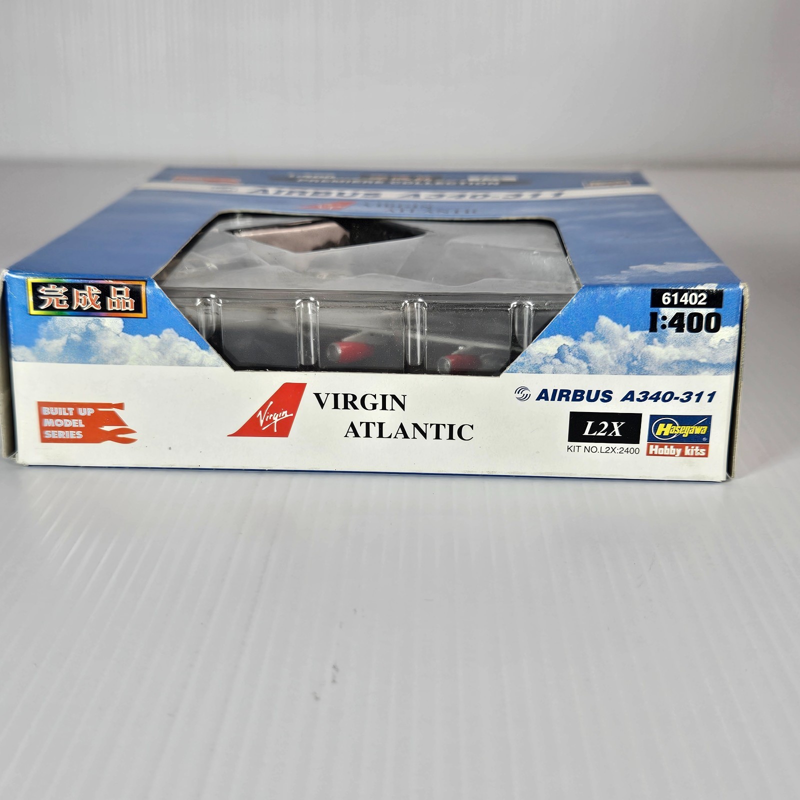 Hasegawa L2X 1:400 Airbus A340-311 Virgin Atlantic Diecast Airplane Model Boxed.