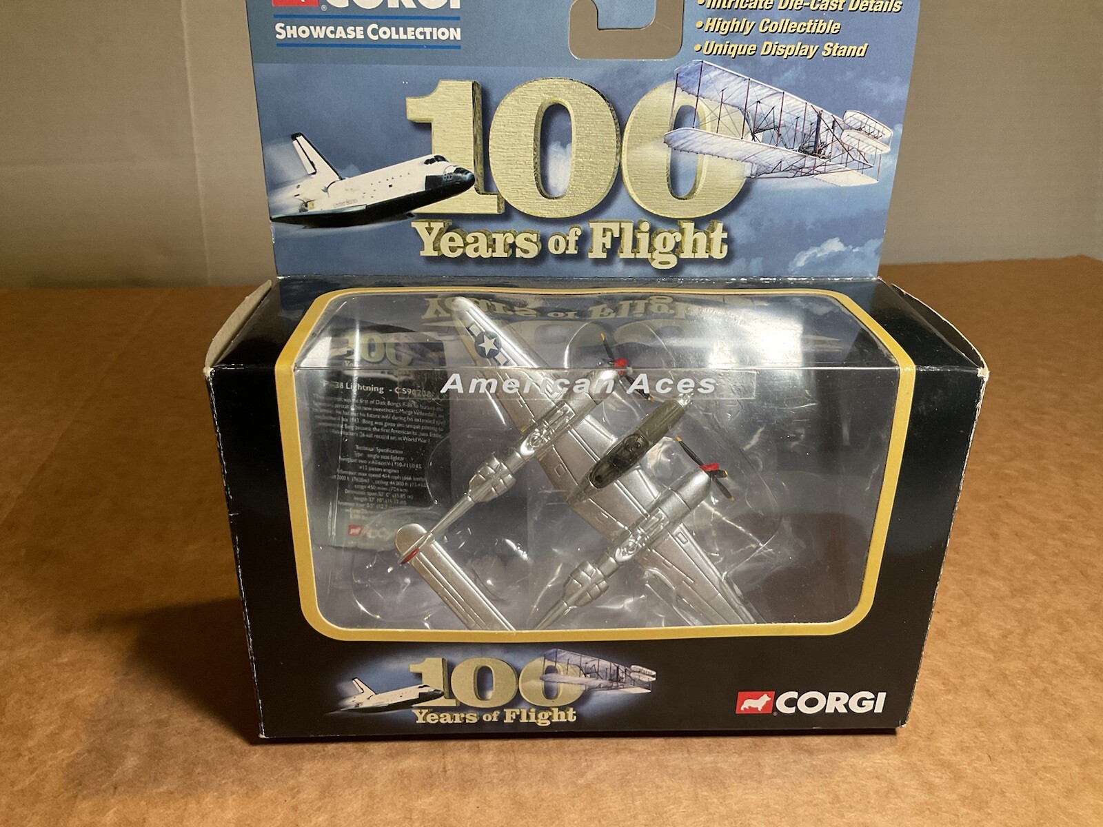 Corgi P-38 Lighting CS90208, 100 Years Of Flight, American Aces-Richard Bong NIB