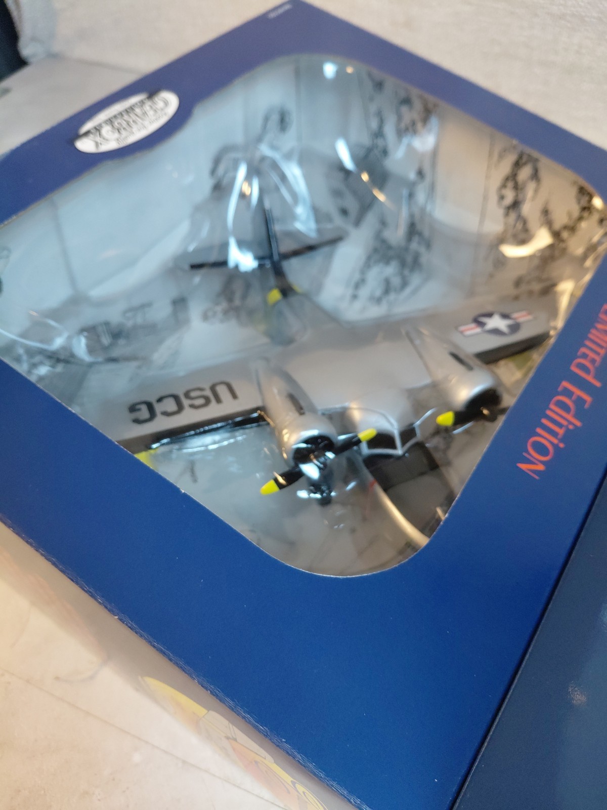 Vintage 1997 Gearbox Grumman Goose Diecast 1938 USCG 7725 Airplane Bank
