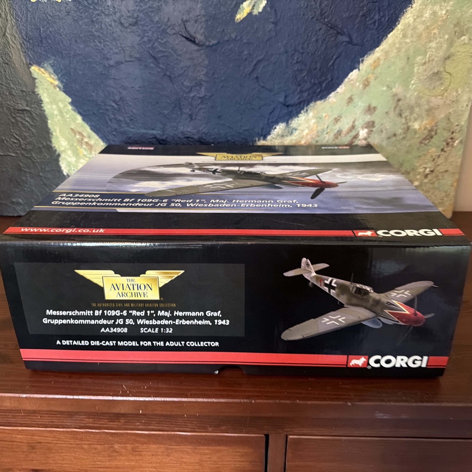 Corgi Aviation Archive 1/32 AA34908 Messerschmitt Bf109G-6 “Red 1”