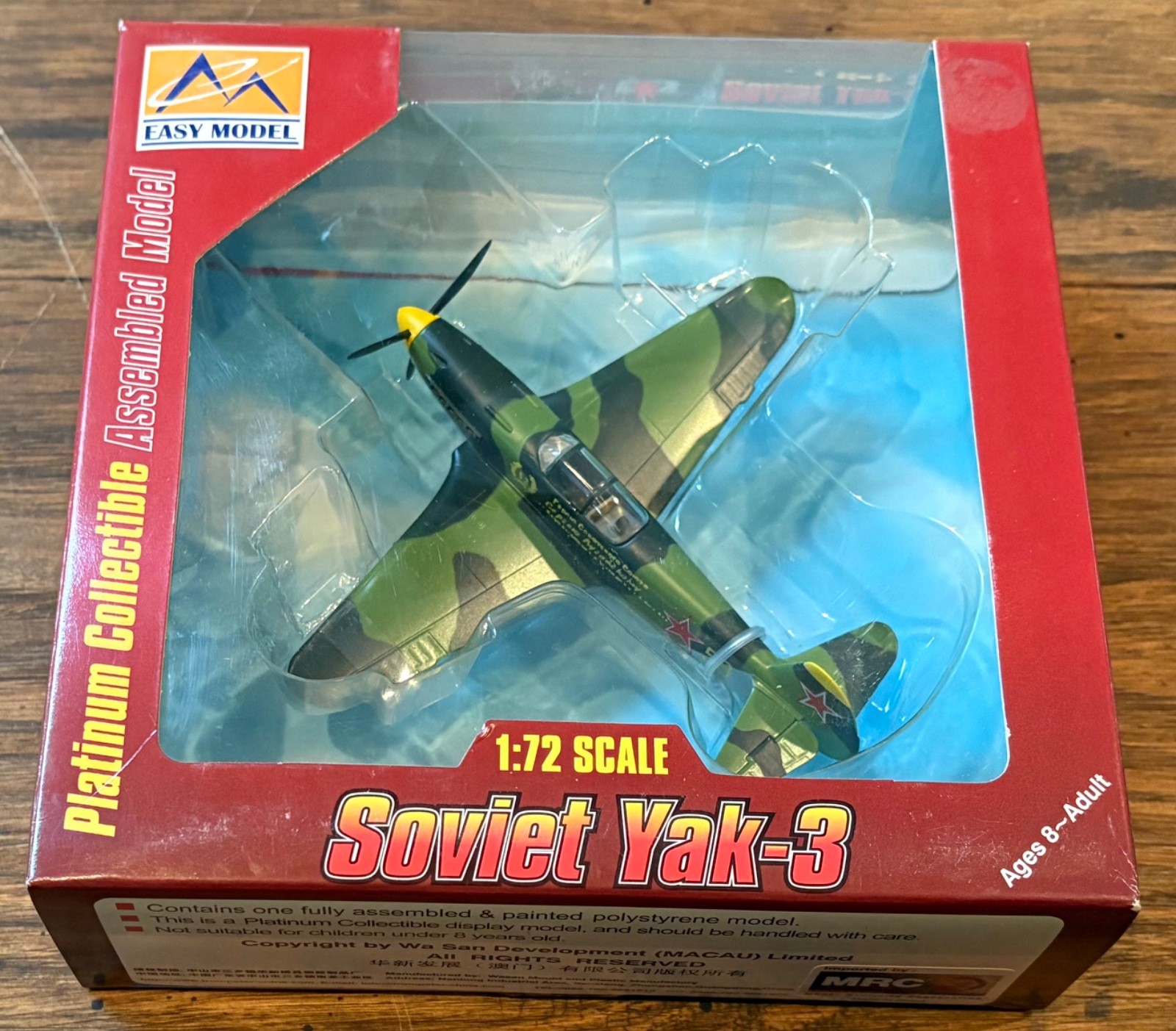 MRC Easy Model 37227 WW2 Soviet Yak-3 1945 Eastern Russia USSR Plane 1/72 Scale