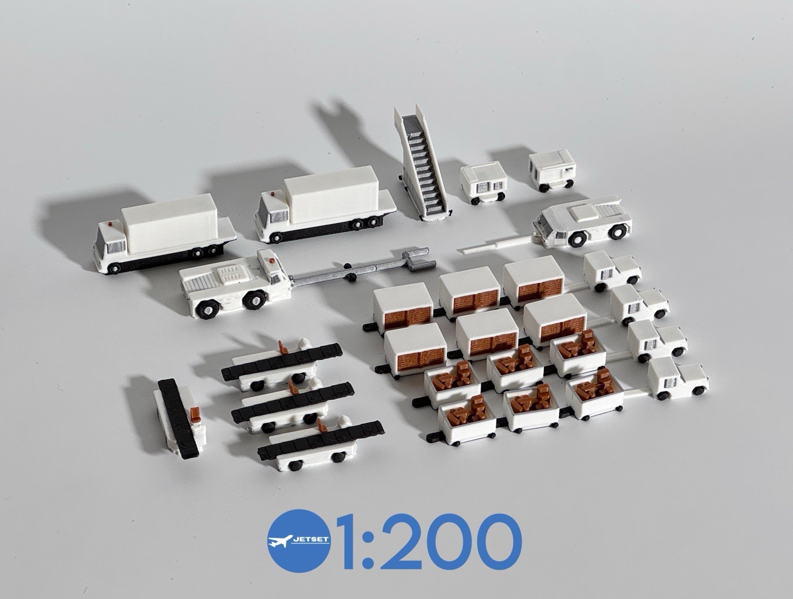 1:200 SCALE GENERIC GSE (ground support equipment) for Airplanes