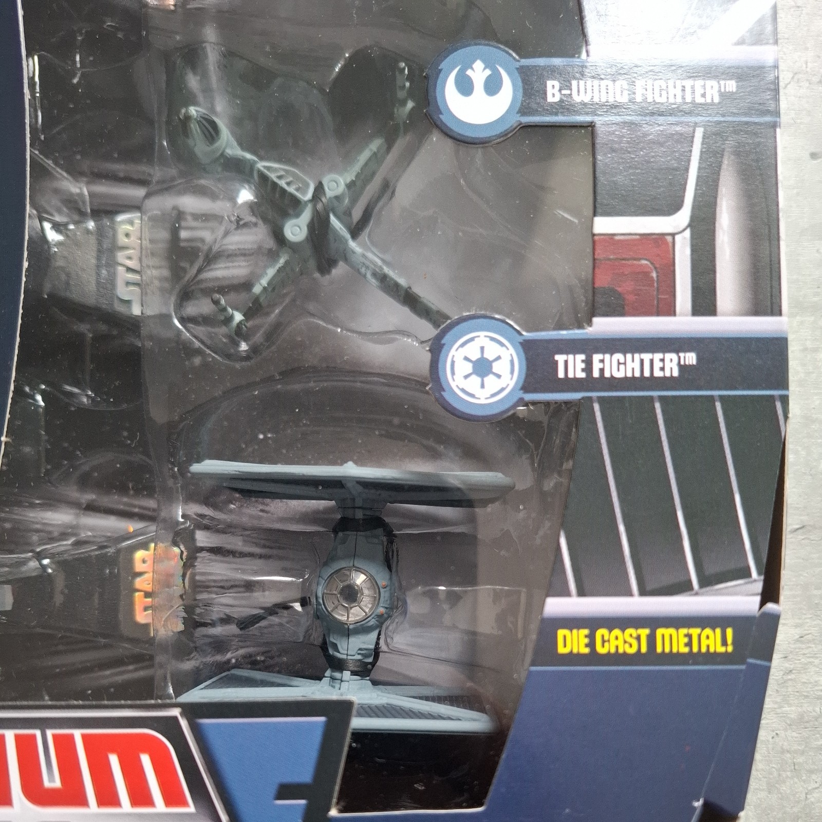 A WING B WING TIE FIGHTER 2011 STAR WARS die-cast Titanium MISB NEW Hasbro