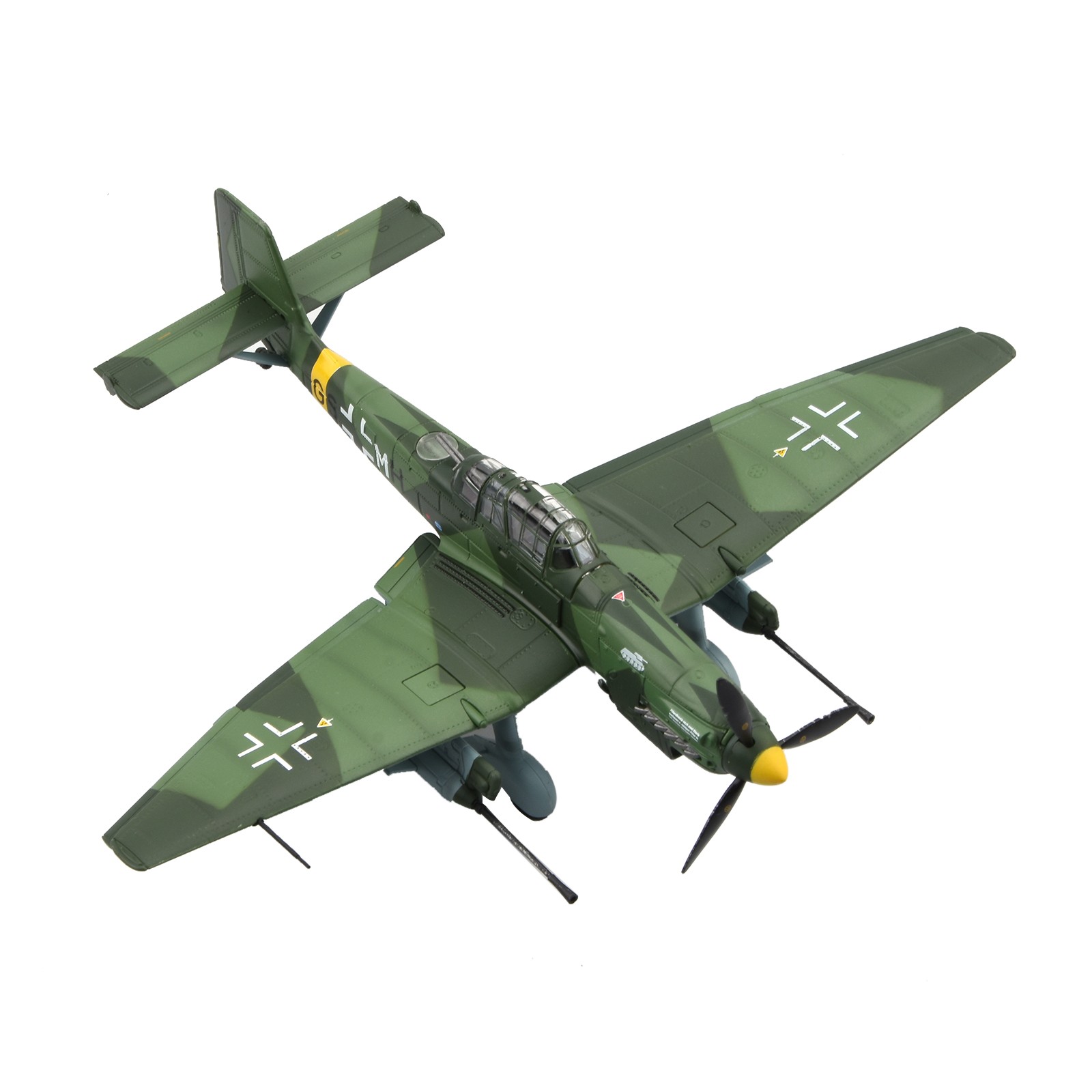 6.4″ 1/72 WWII German Stuka Junkers Ju-87G1 Dive Bomber Model High Restoration