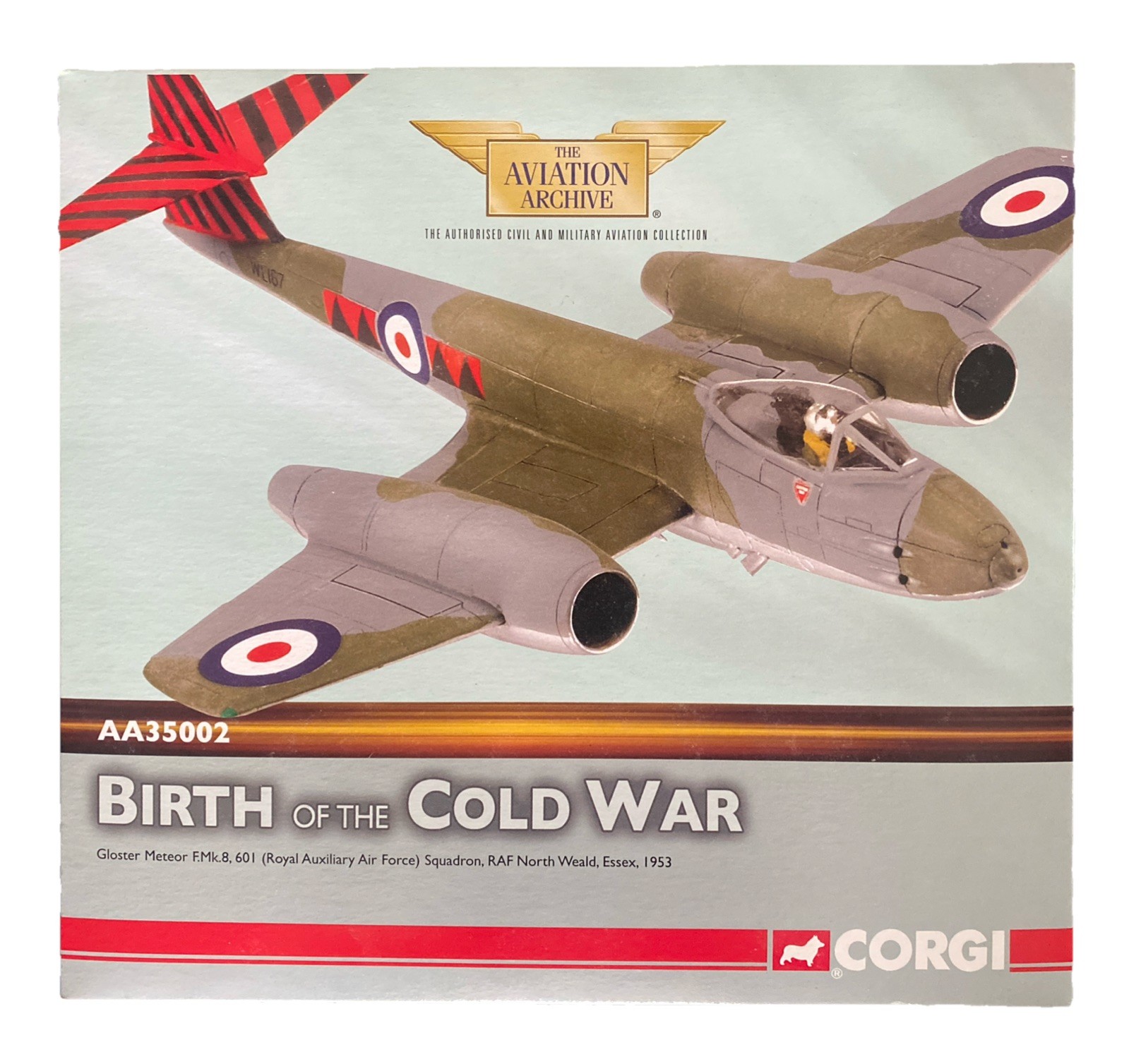 Corgi Aviation 1:72 Gloster Meteor F.MK8 AA35002 RAF 601 Sqn 1953 New Sealed
