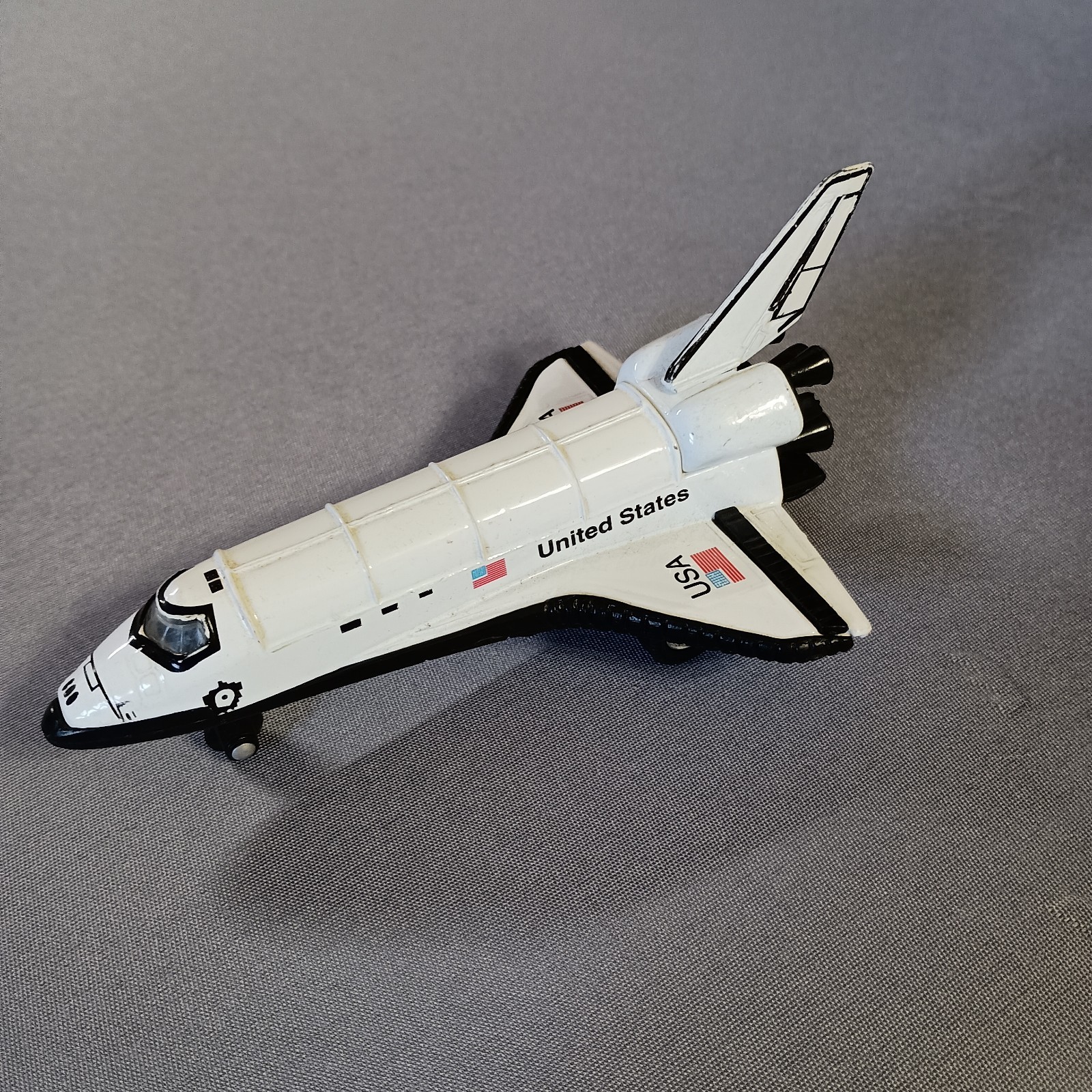 USA White Space Shuttle Diecast 5″ Replica Toy w/Pull Back Action United States
