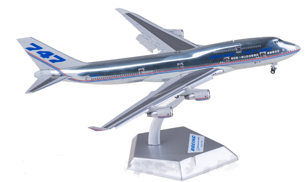 1:400 Patriot Boeing Boeing 747-400 Passenger Airplane Diecast Model