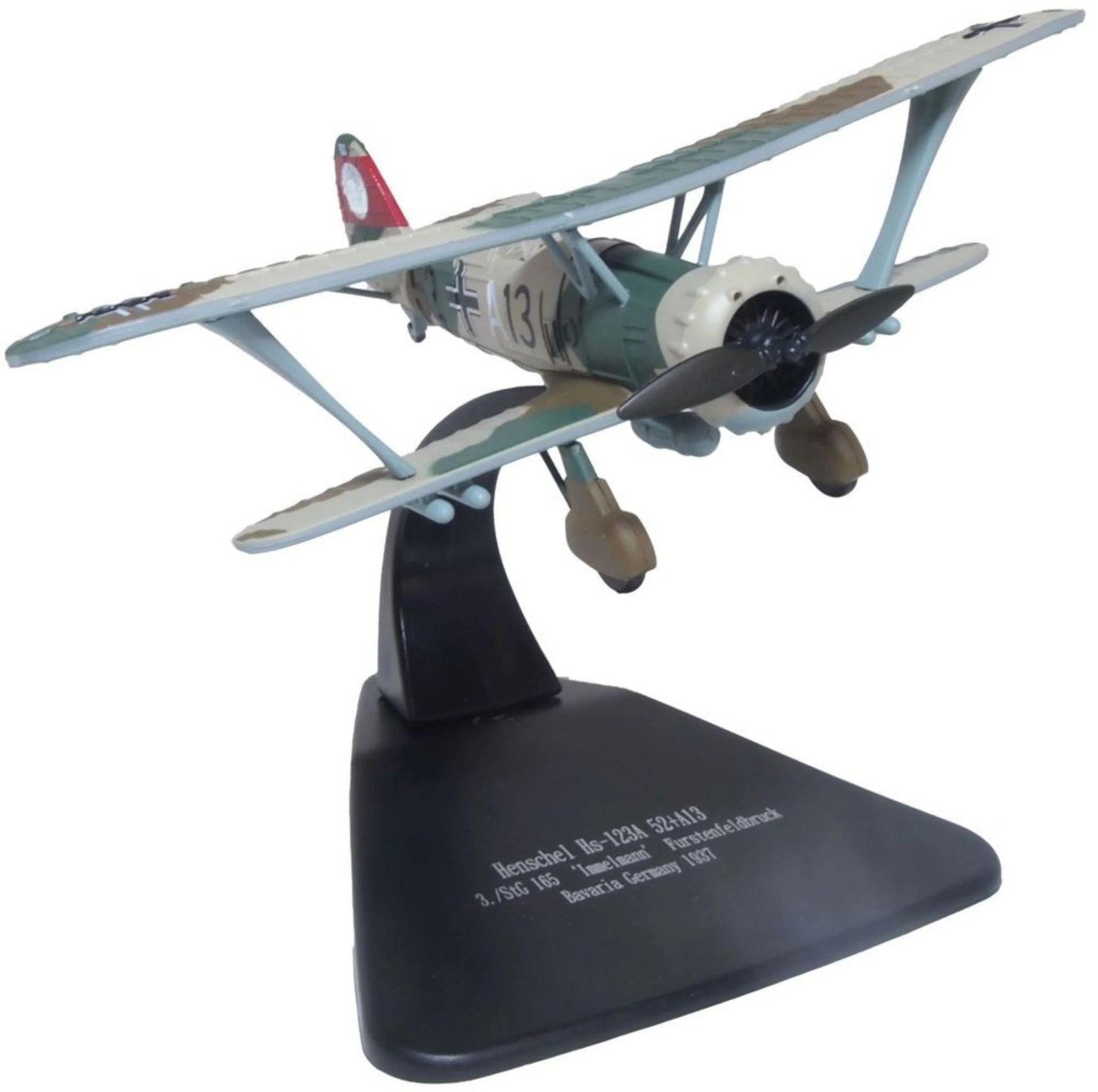 Henschel 123 3 Stg 165. Immelmann Germany 1937 1:72 Scale Oxford Diecast AC125S