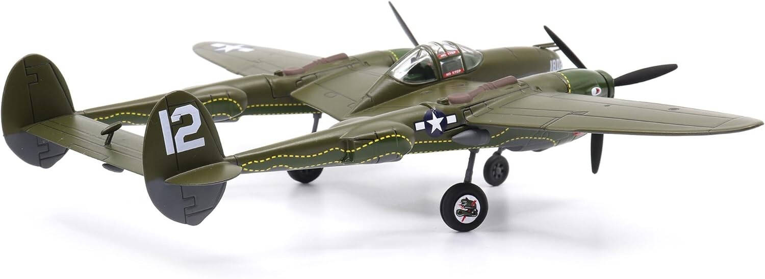 USAAF Lockheed P-38 Lightning – 1/72 Scale Diecast Model 459th Sq, 80th Fighter