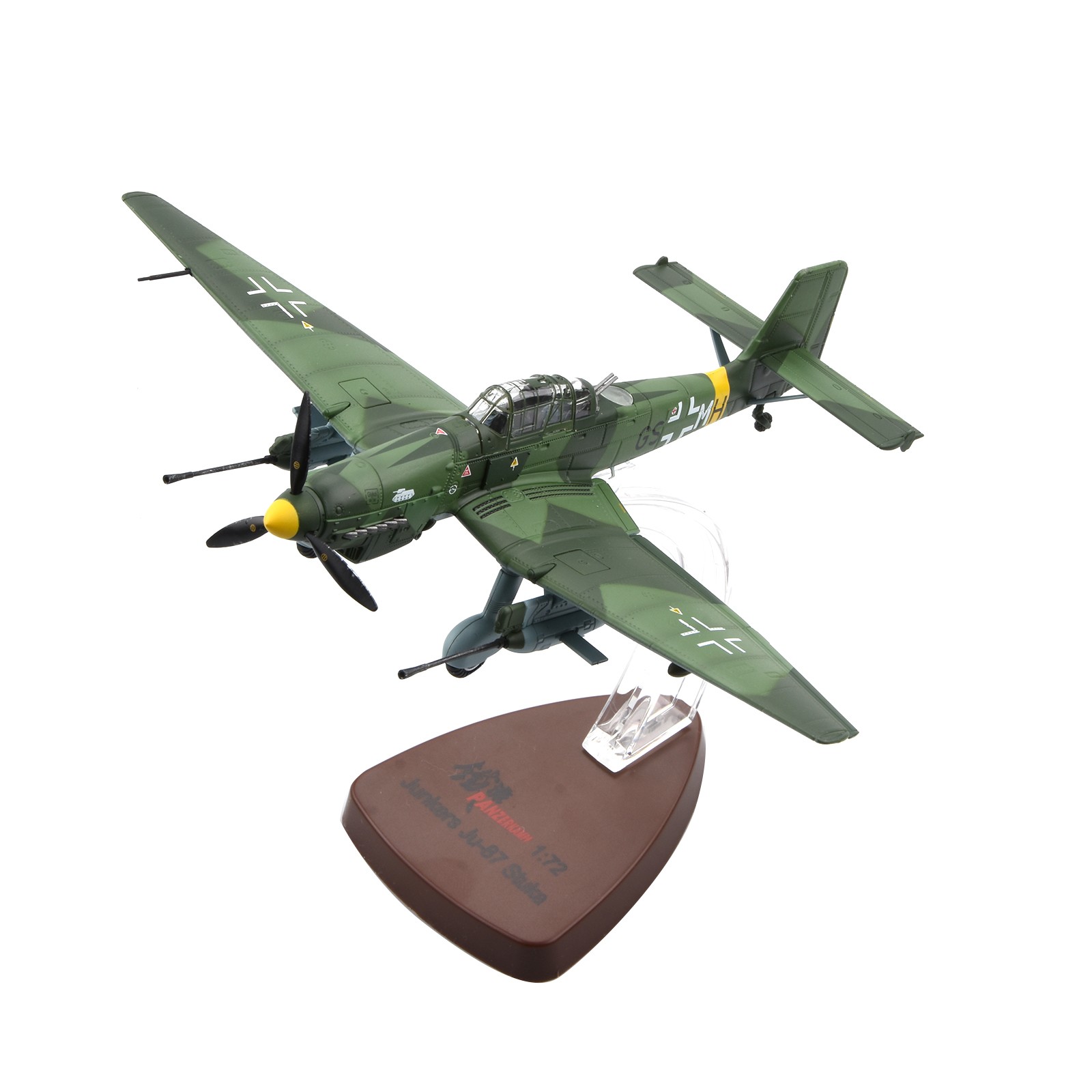 6.4” 1/72 WWII German Stuka Junkers Ju-87G1 Dive Bomber Finished Alloy Model