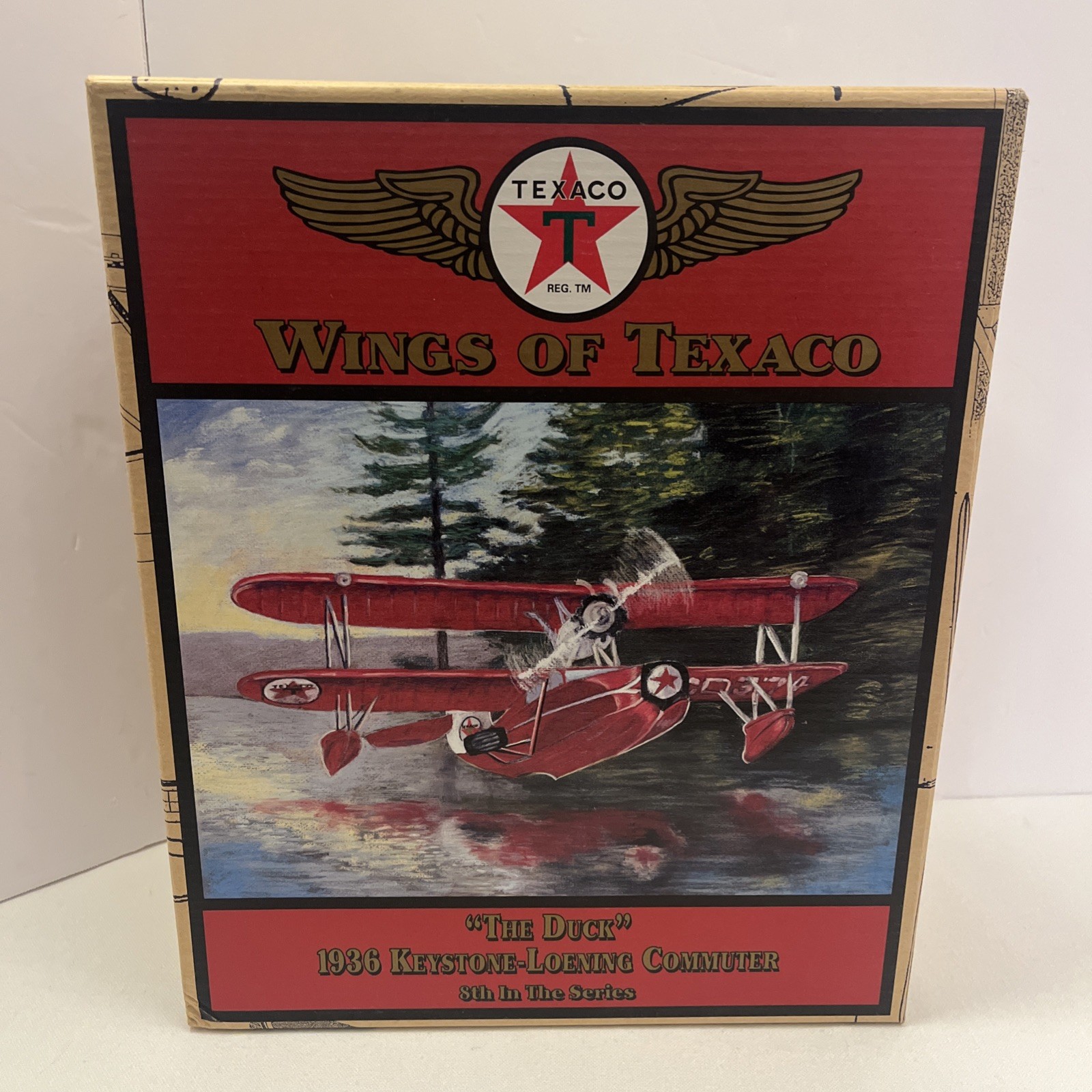 Vtg ERTL Wings Of Texaco #8 1936 Keystone-Loening Commuter The Duck Die Cast NIB