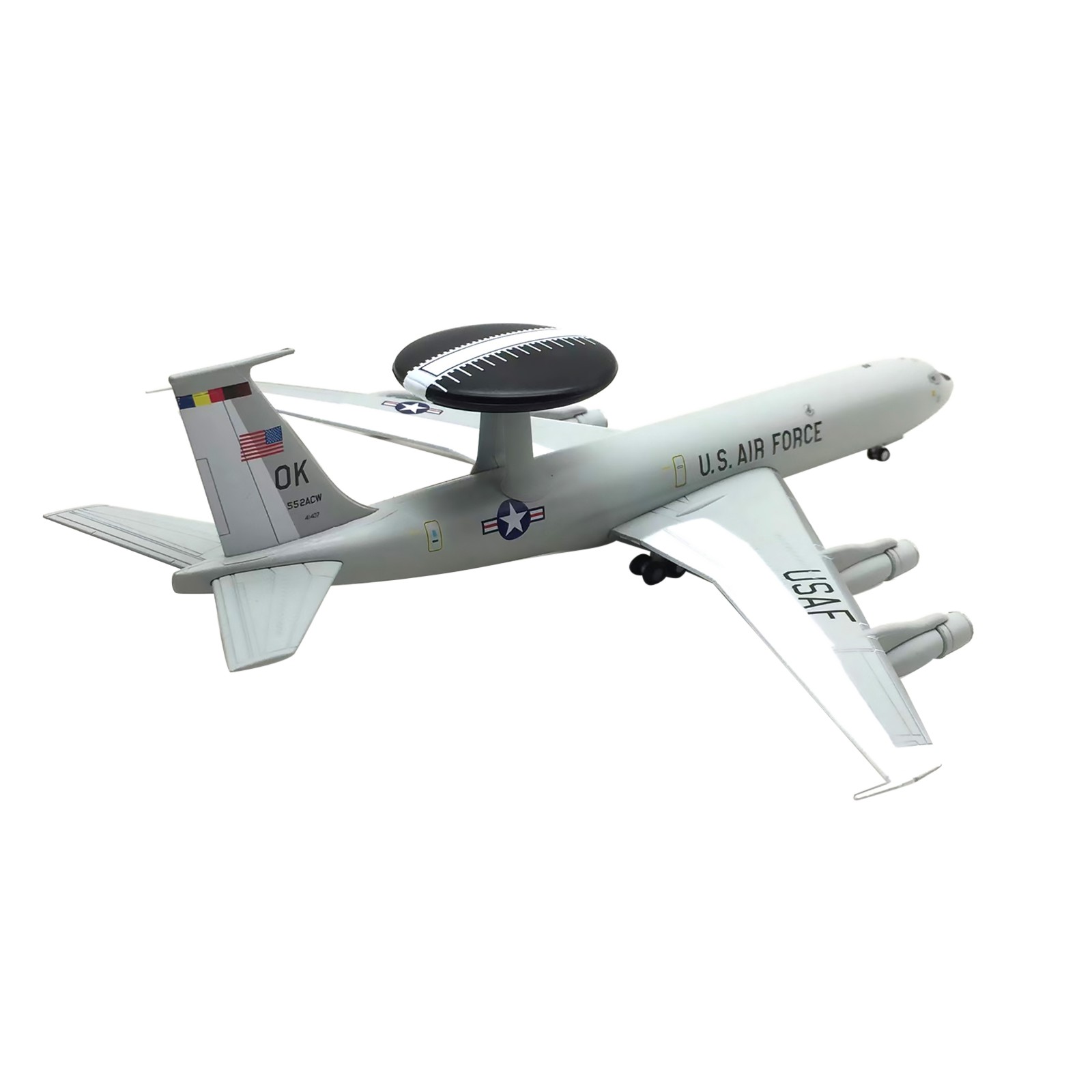 Alloy+ABS Plastic 1/200 Scale US E-3 E3 Sentry AWACS High Simulation Plane Model