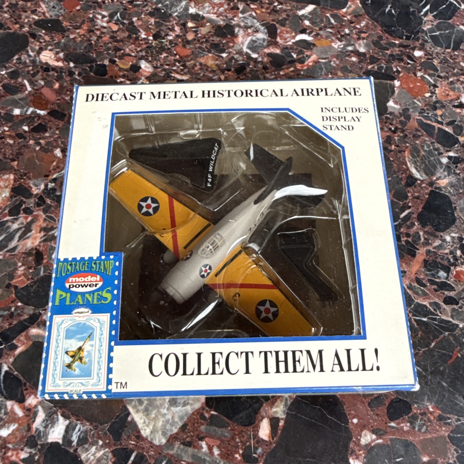 Model Power Postage Stamp Planes #5351 -1 F 4 F WILDCAT Diecast 1:100