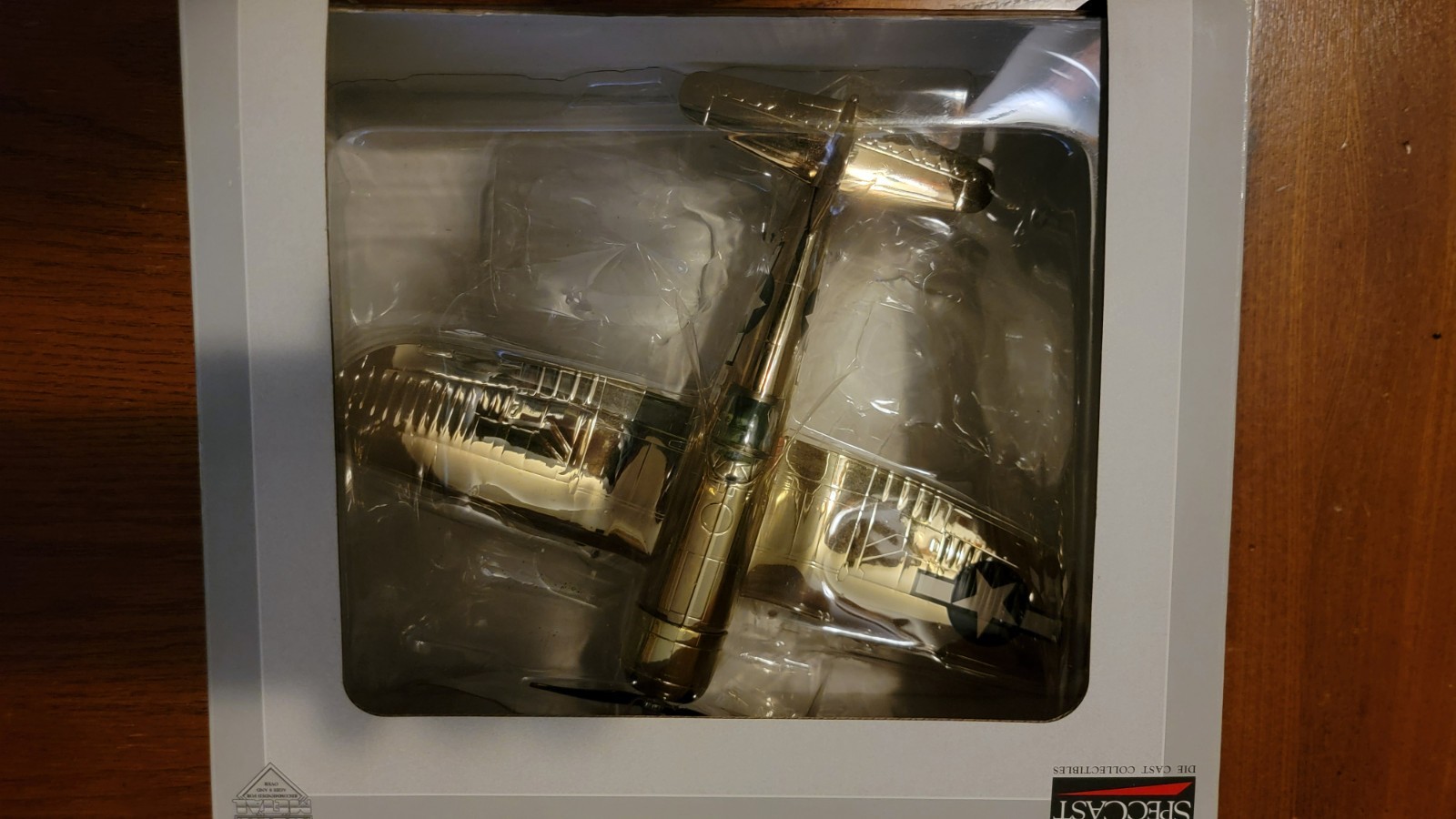 SpecCast F4U-1 Corsair Gold LTD Edition Diecast Metal Airplane Bank #47512