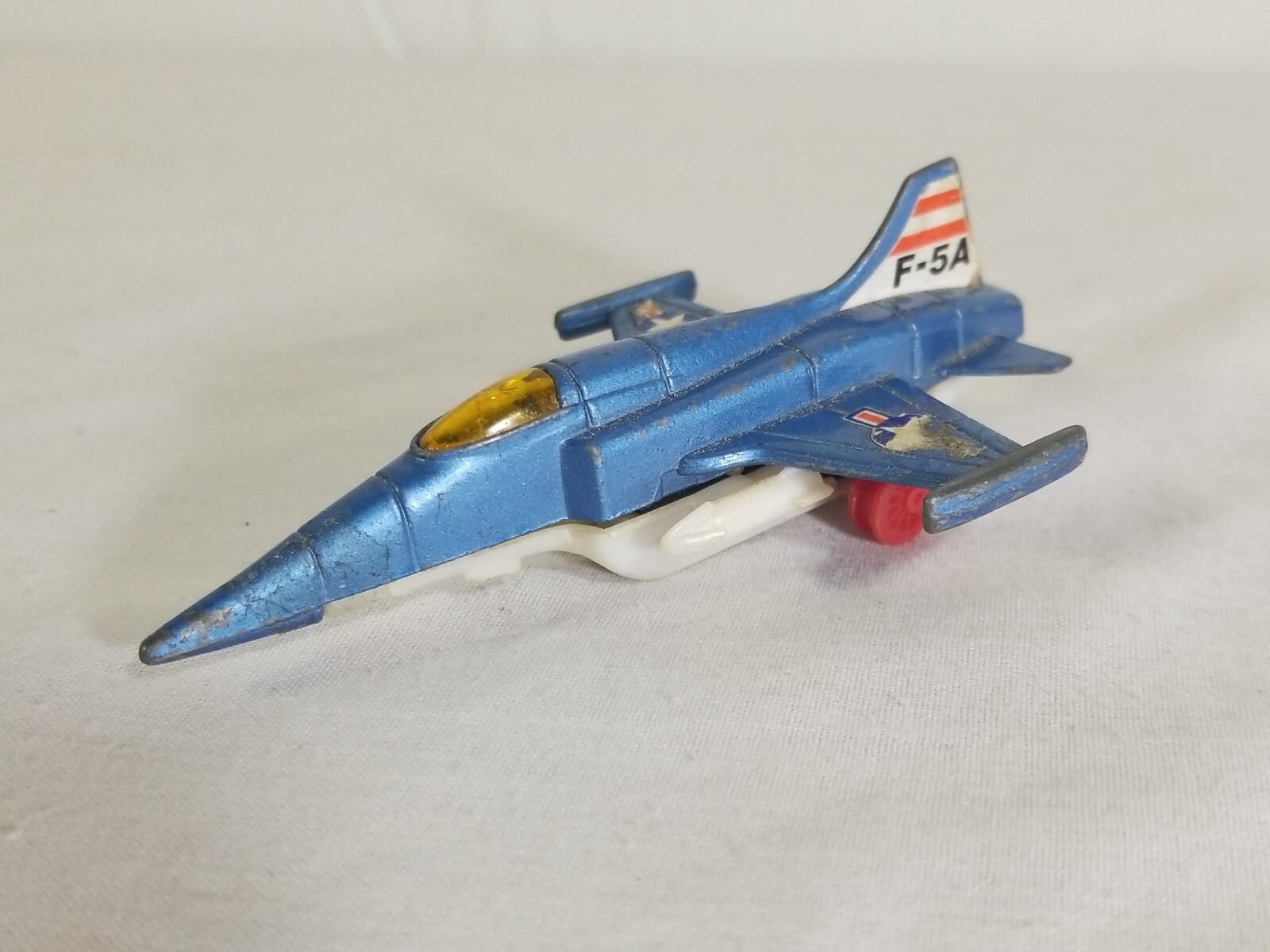 Vintage Die-Cast Jet Airplane Pull Back F-5A Freedom Made In Hong Kong