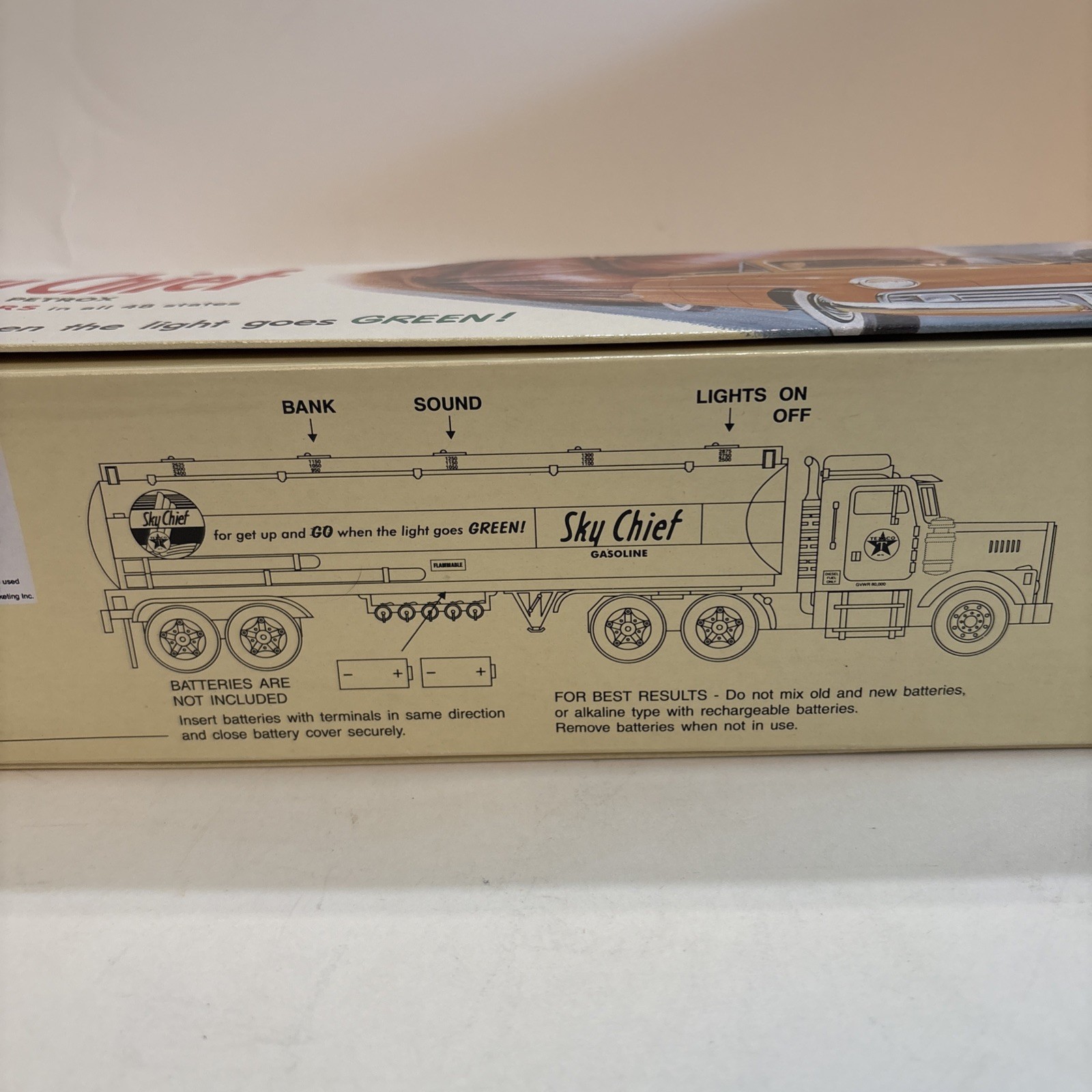 Lube Oil Legends Texaco Sky Chief Tanker Truck Coin Bank BRAND NEW IN BOX