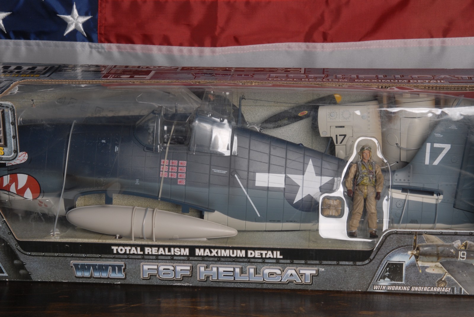 Elite Force WWII F6F Hellcat Fighter Plane #17 “Shark Mouth”