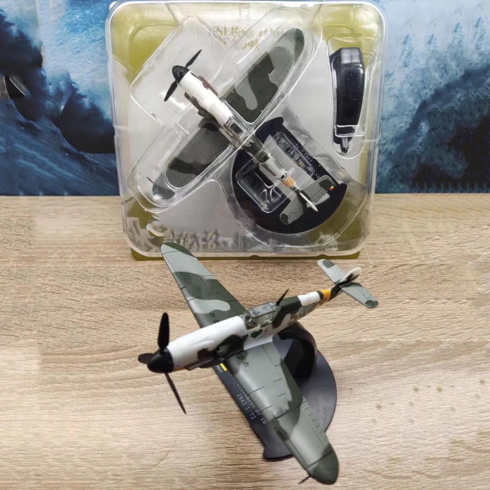 Alloy 1/72 Scale WWII Germany Messerschmitt Bf-109F-4 Fighter Model Collection