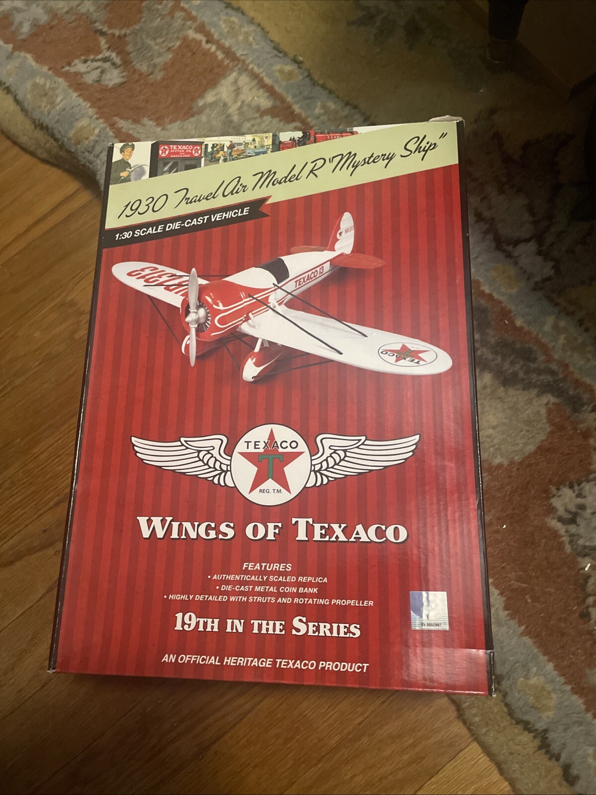 Wings of Texaco 1930 Travel Air Model R Mystery Ship DIE-CAST METAL BANK