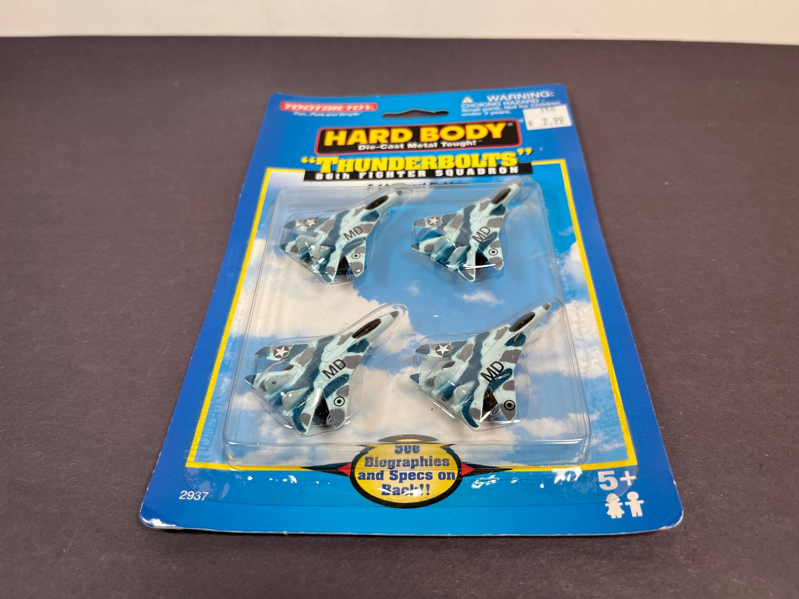 TootsieToy Hard Body THUNDERBOLTS F-14 TOMCAT FIGHTERS Squadron Plane Set 1998