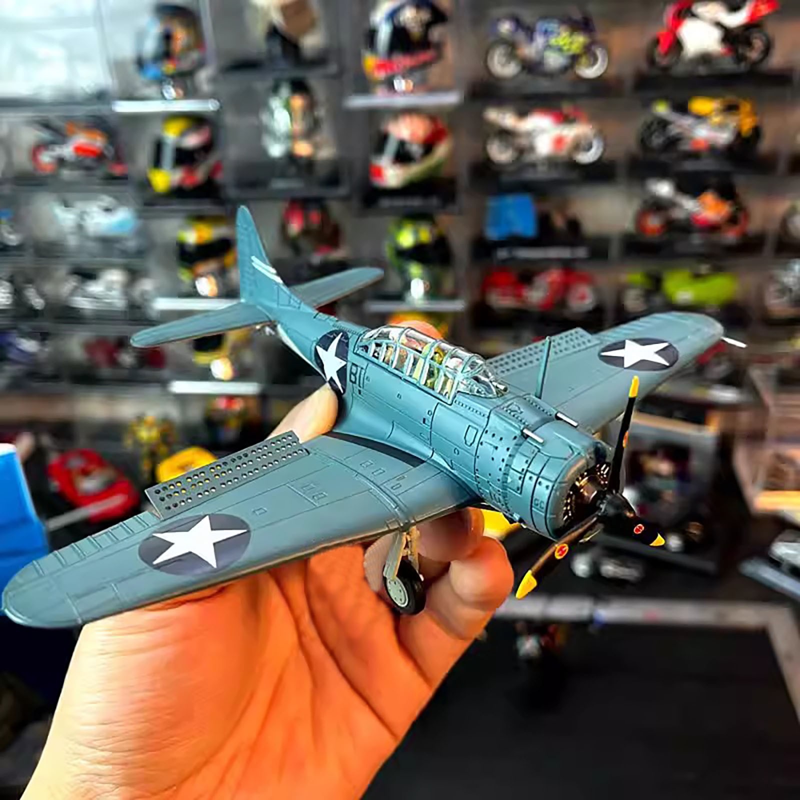 1:72 Scale SBD Dauntless Diecast Model Alloy 14cm WWII Bomber