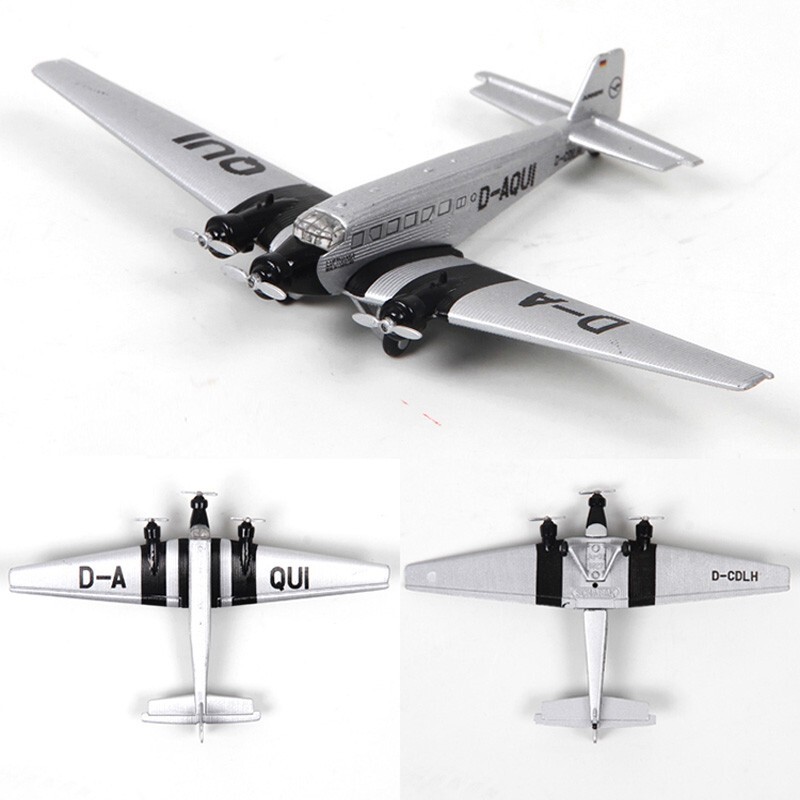 1:250 Scale Alloy Diecast Military Model Junkers JU52-3M Transport Aircraft