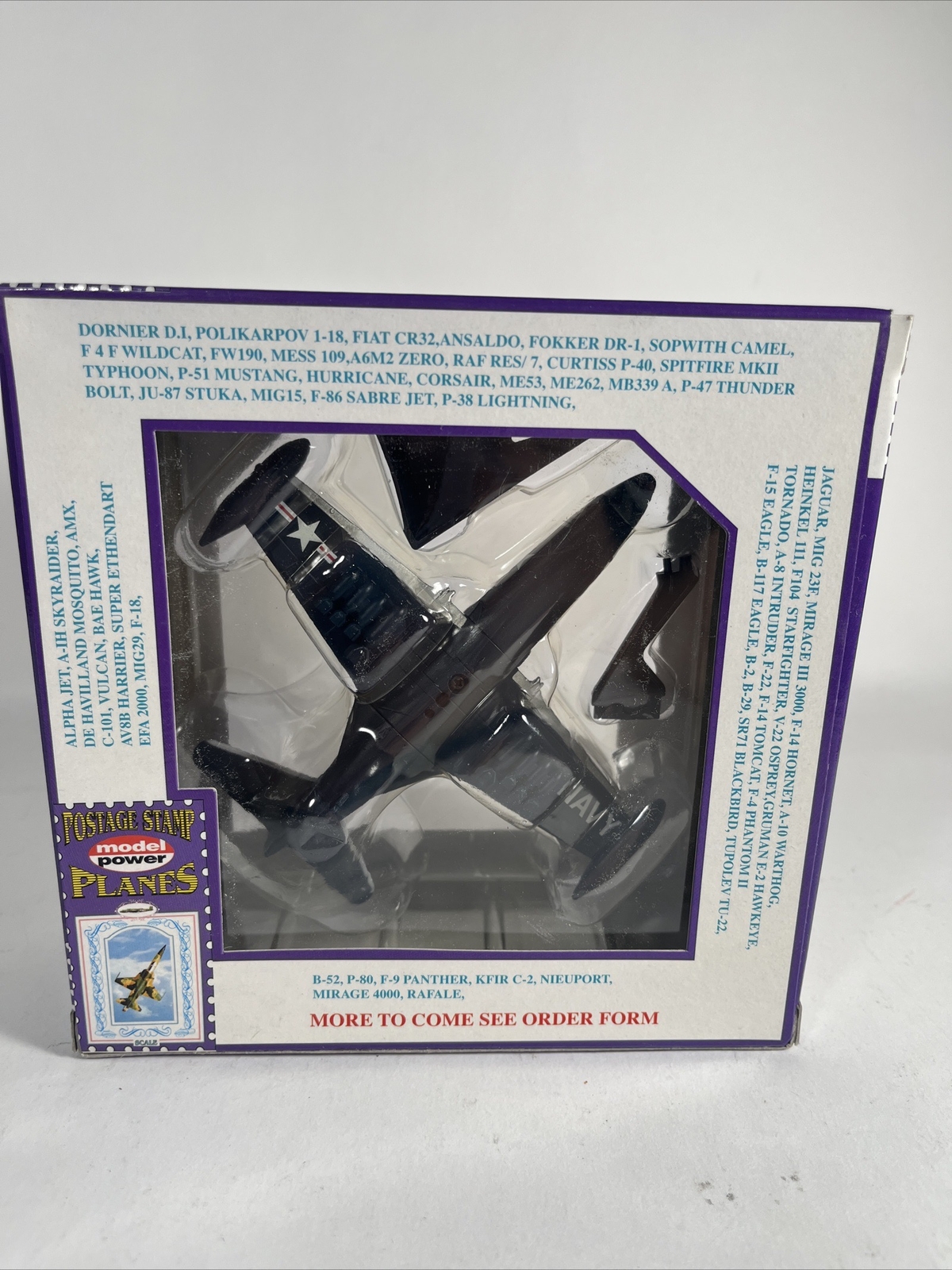 Model Power Postage Stamp Planes #5393 F-9 PANTHER 115B NAVY 1/100