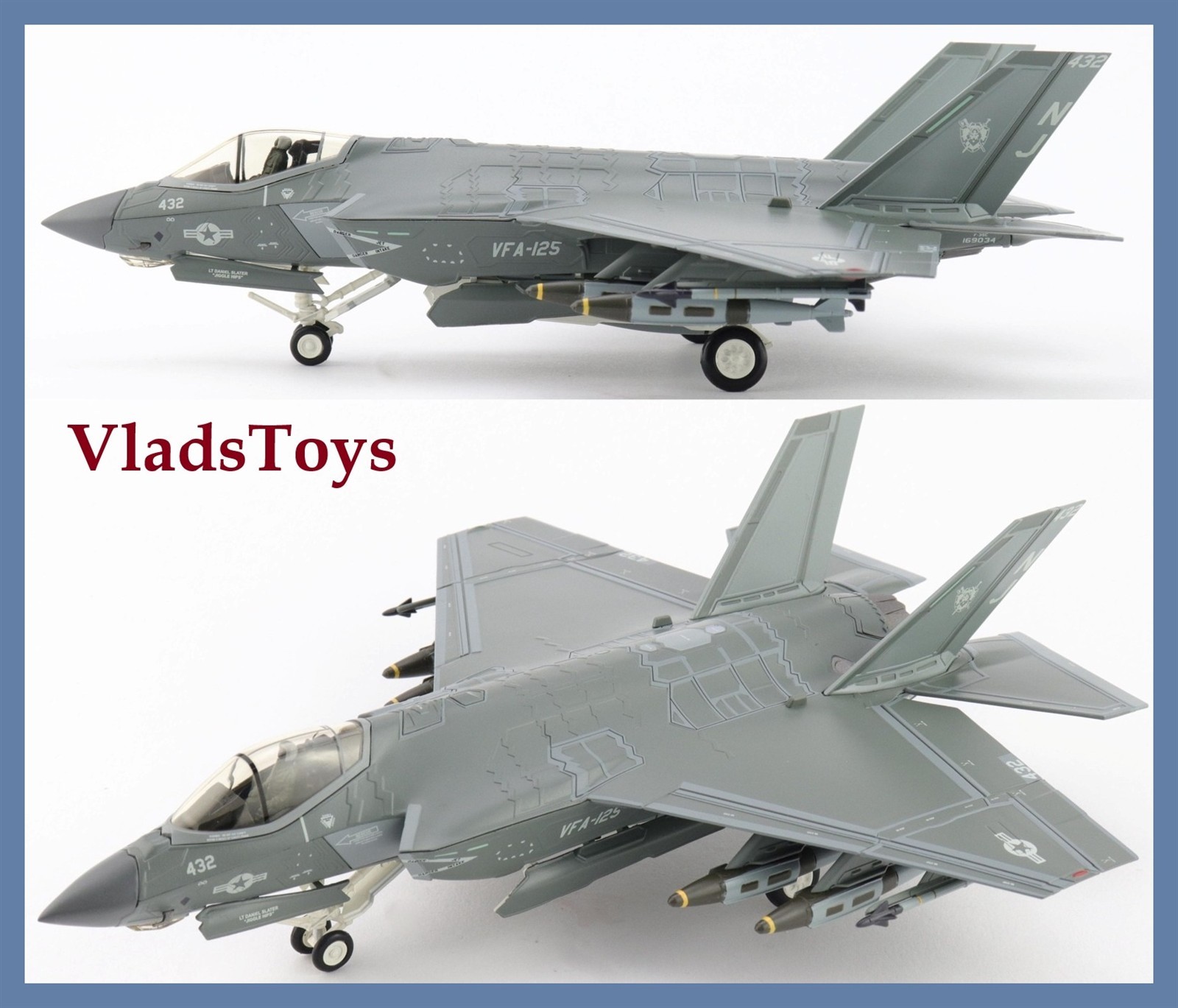 Hobby Master 1/72 F-35C Lightning II VFA-125 Rough Raiders NJ432 2022 HA6213