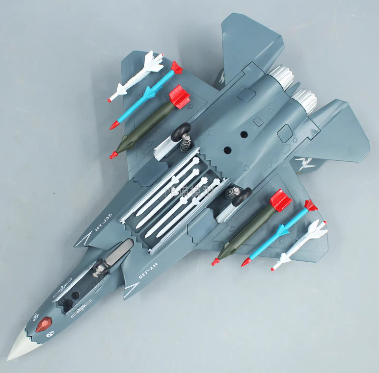 1:72 24CM THE J-35A STEATH CARRIER BASED Fighter Jet Diecast Aircraft Model