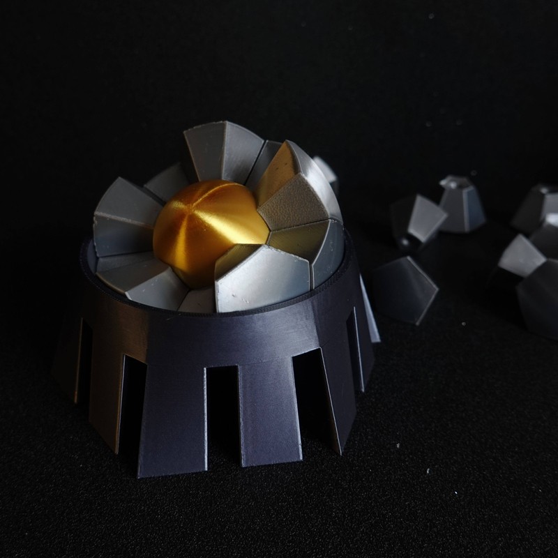 3D Printed 80mm Military Collection Atom Bomb Core Model Oppenheimer Souvenirs