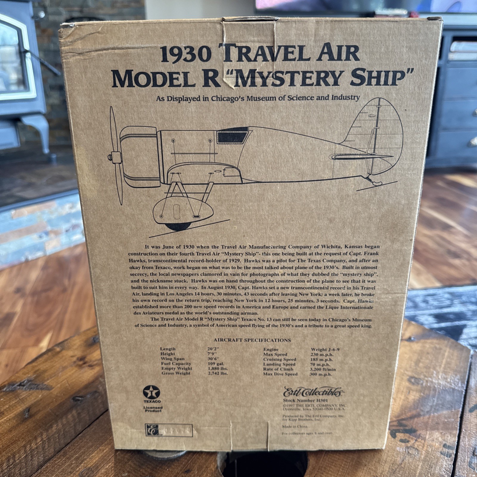 Wings of Texaco 1930 Travel Air Model R Mystery Ship 1997 ERTL NEW IN BOX