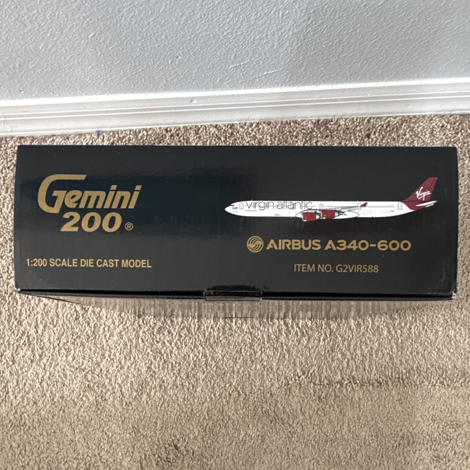 Gemini200 Virgin Atlantic Airbus A340-600 1:200 w/ Stand G2VIR588