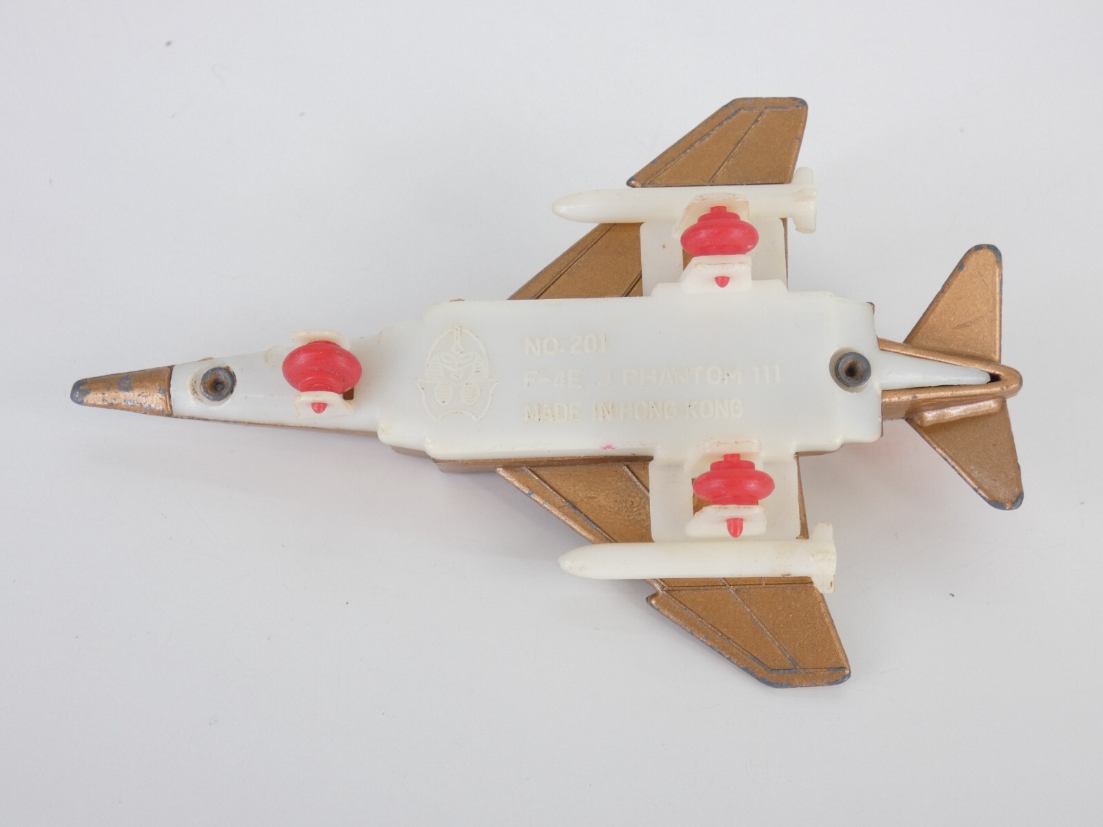 McDonnell Douglas F 4EJ Phantom Jet Toy Military Airplane Vintage Hong Kong