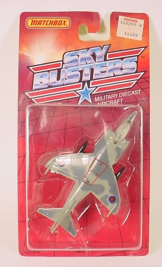 Matchbox Sky Busters SB10 Cammo Harrier Jet Mint On Card