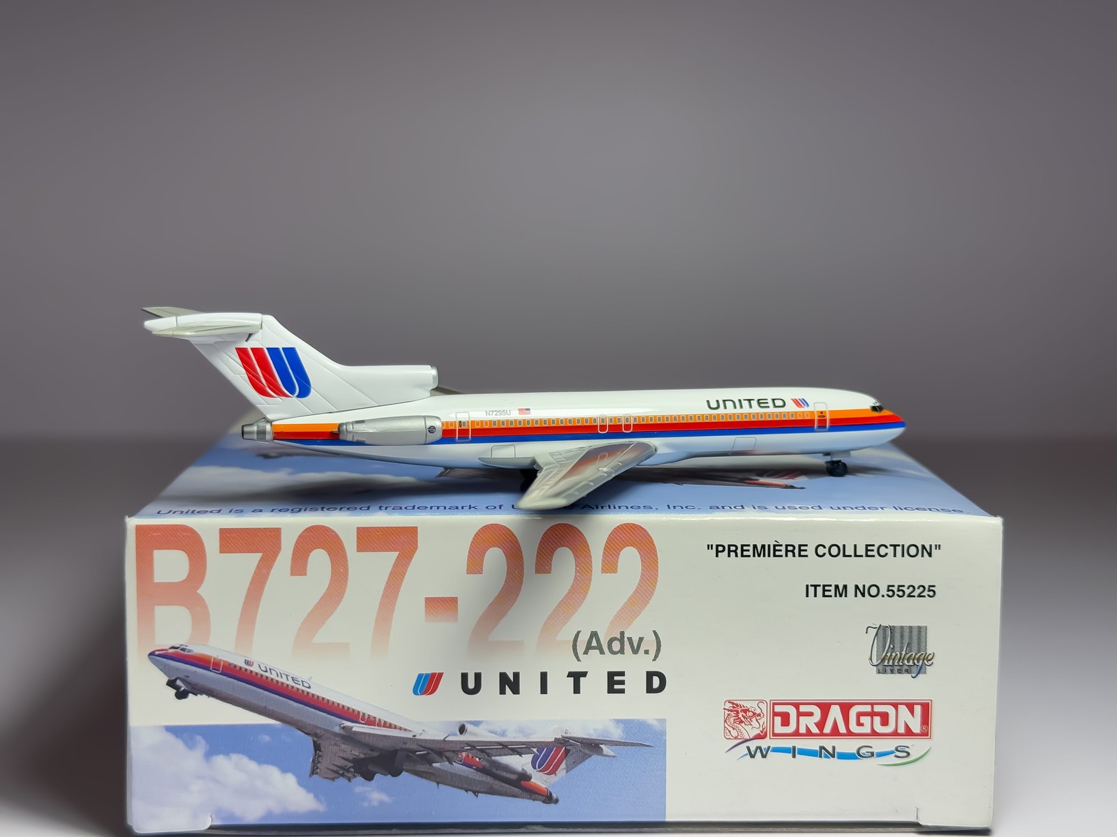 United Airlines Boeing 727-200 1:400 Dragon Wings N7295U (55225)