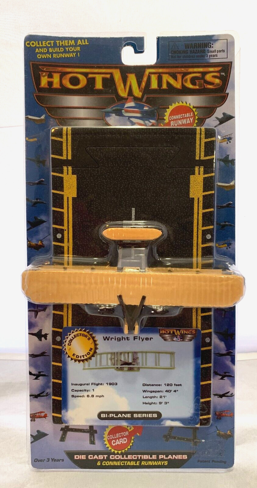 HOT WINGS DIE CAST COLLECTIBLE PLANES WRIGHT FLYER